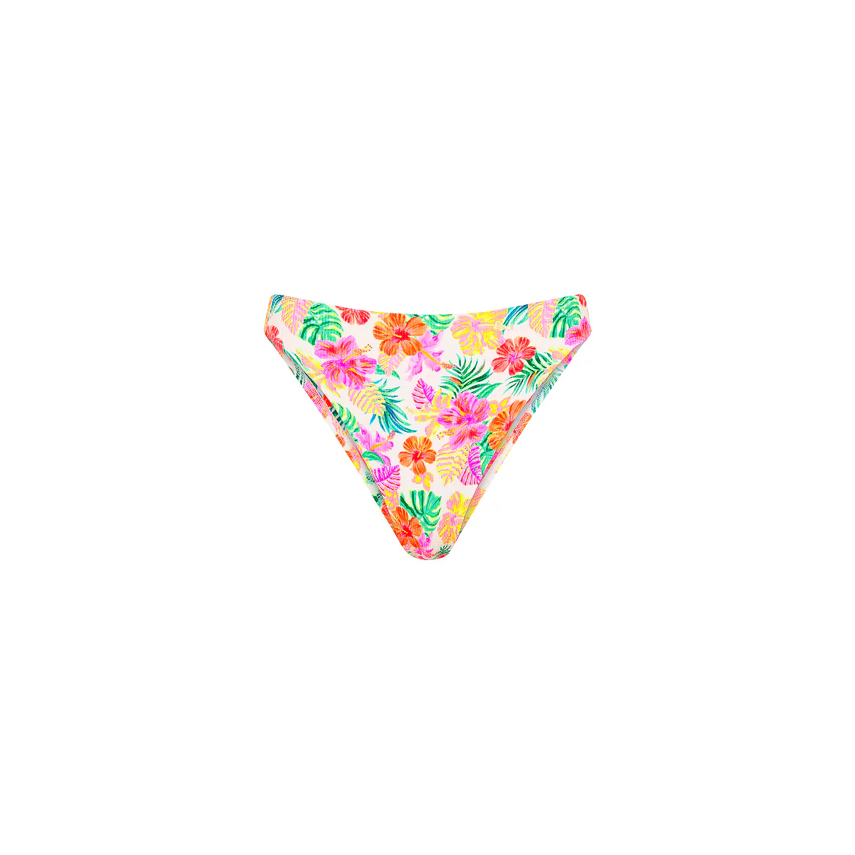 High Leg Full Vintage Bikini Bottom - Island Escape