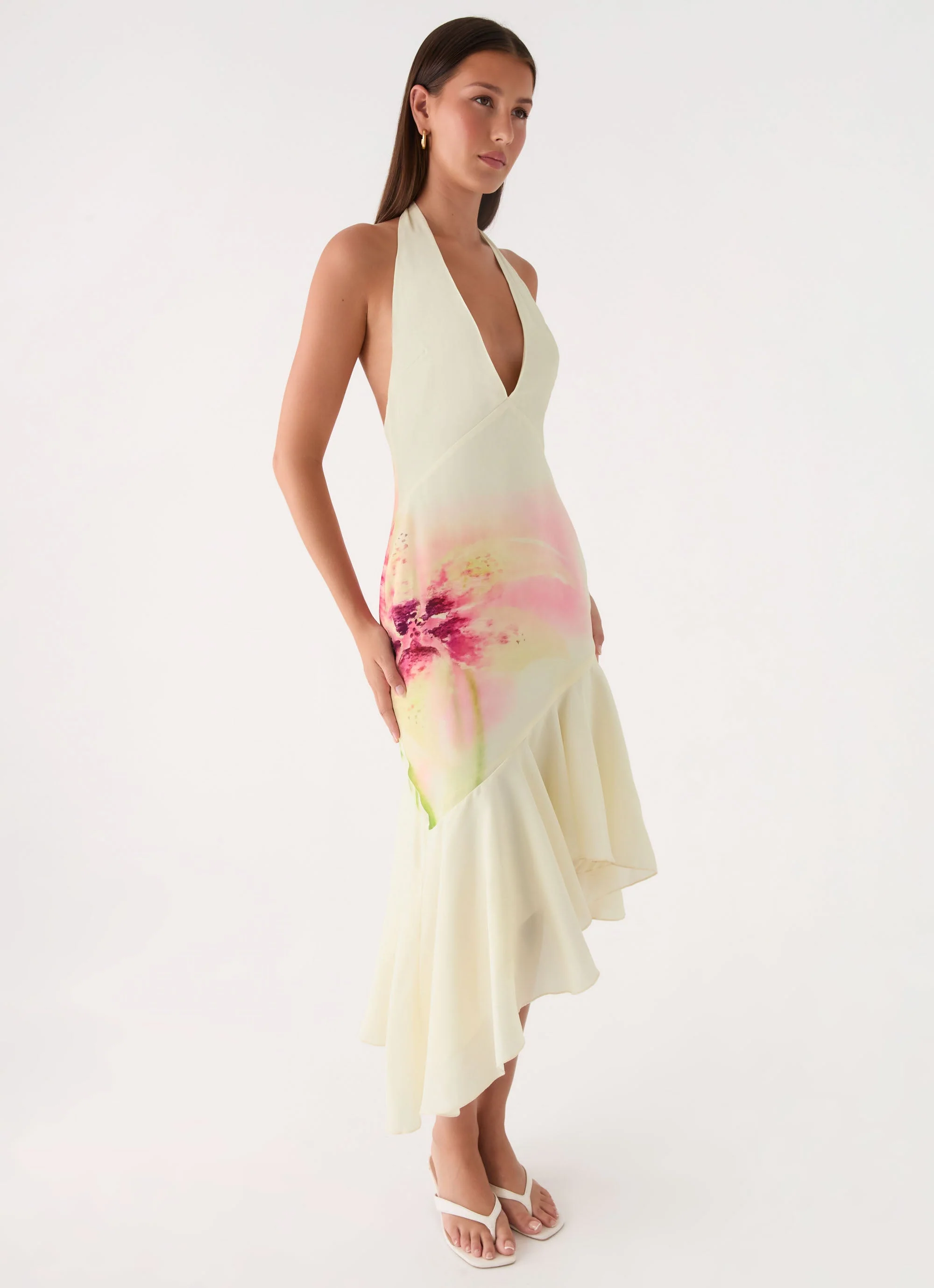 Darline Midi Dress - Soft Lily - luluinthesky