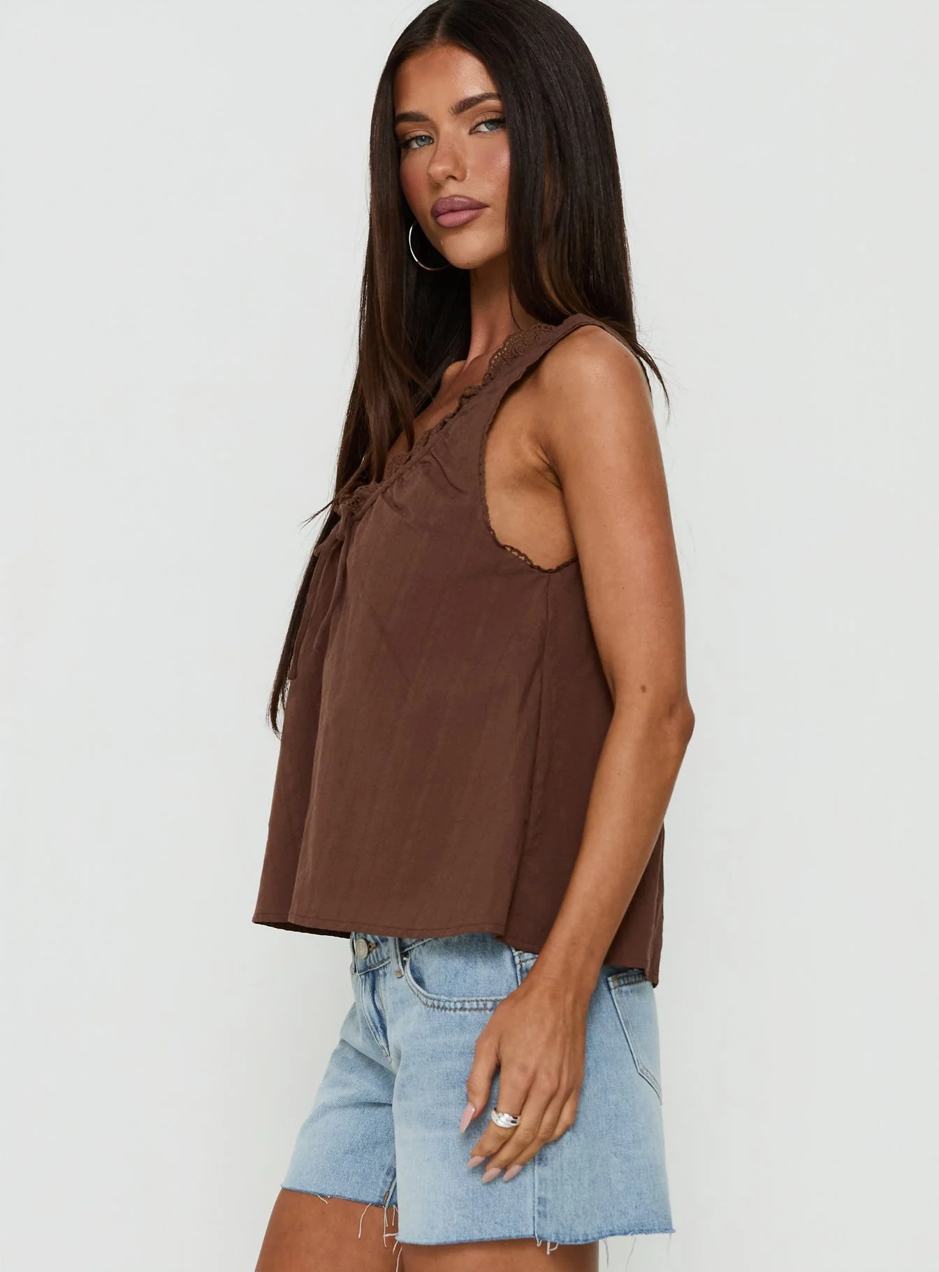 Antiquity Babydoll Top Chocolate