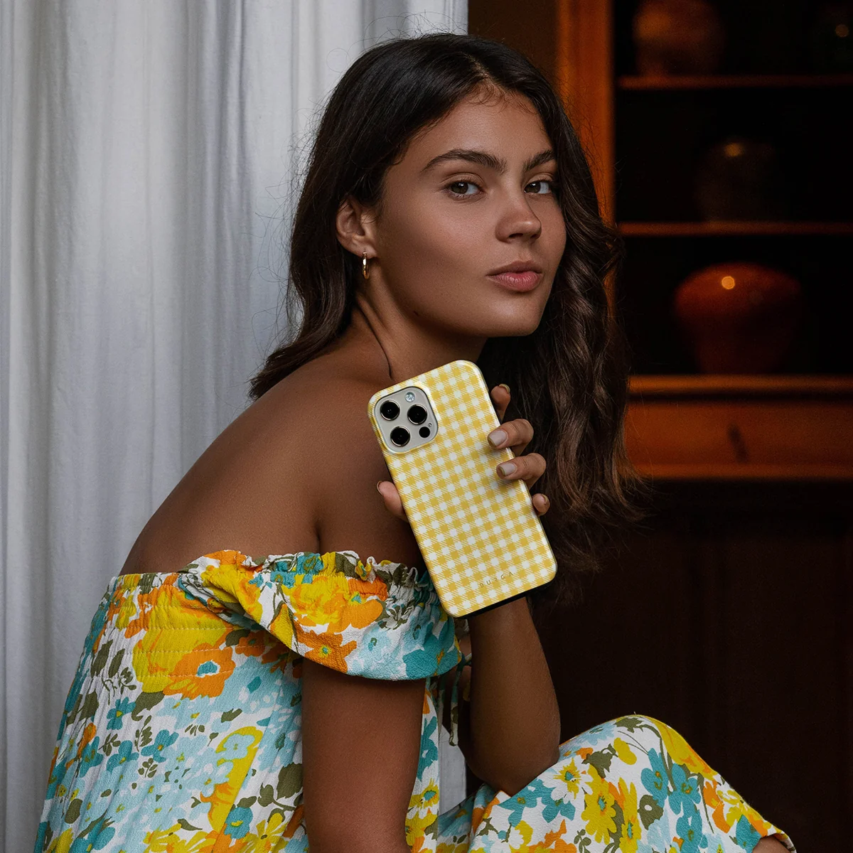 Tuscan Sun - Yellow Plaid iPhone 11 Pro Max ケース