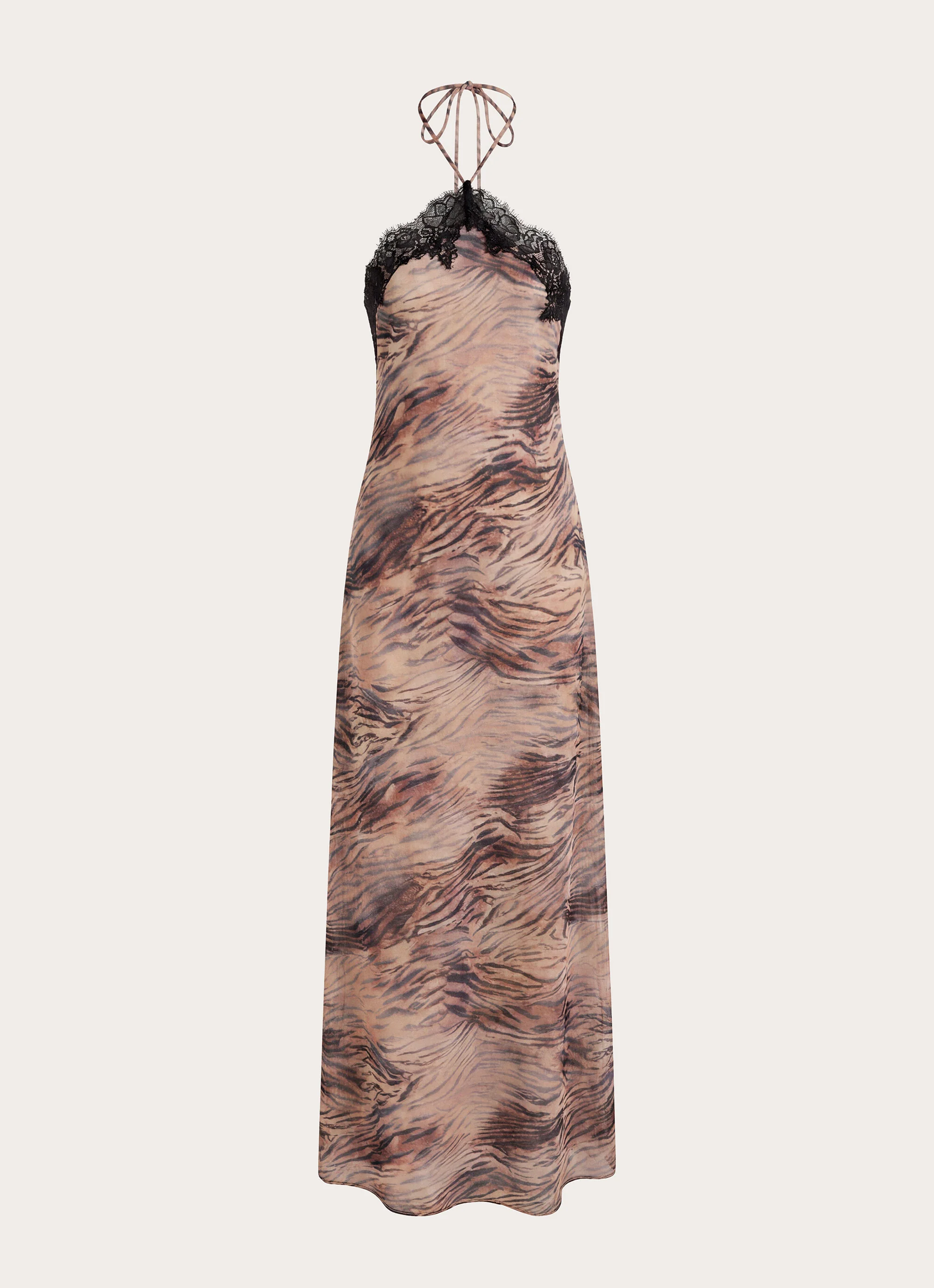 Zamarita Halter Maxi Dress - Golden Tiger - luluinthesky