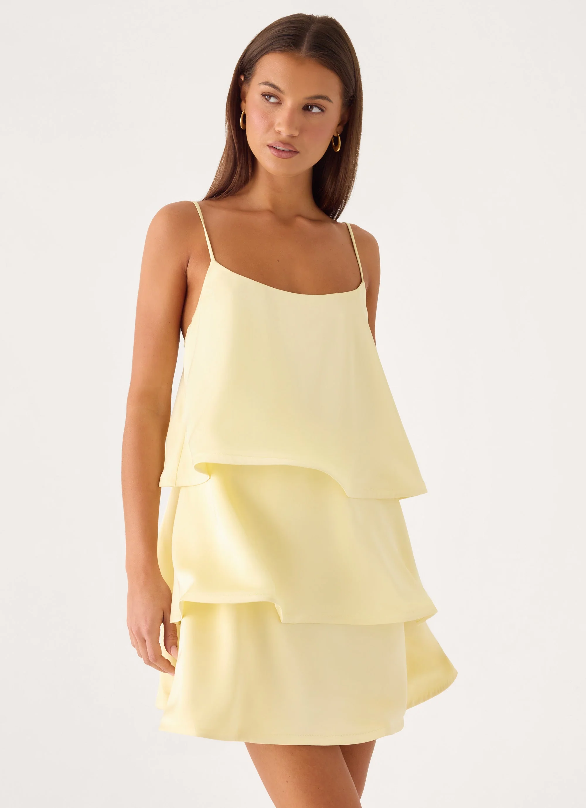 Becka Mini Dress - Yellow - luluinthesky