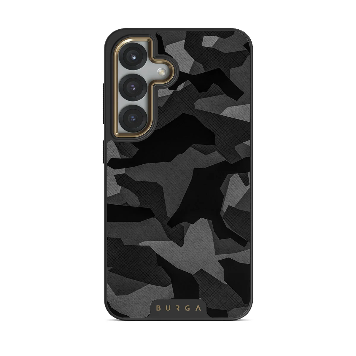 Night Black Camouflage - Samsung Galaxy S25 Plus ケース