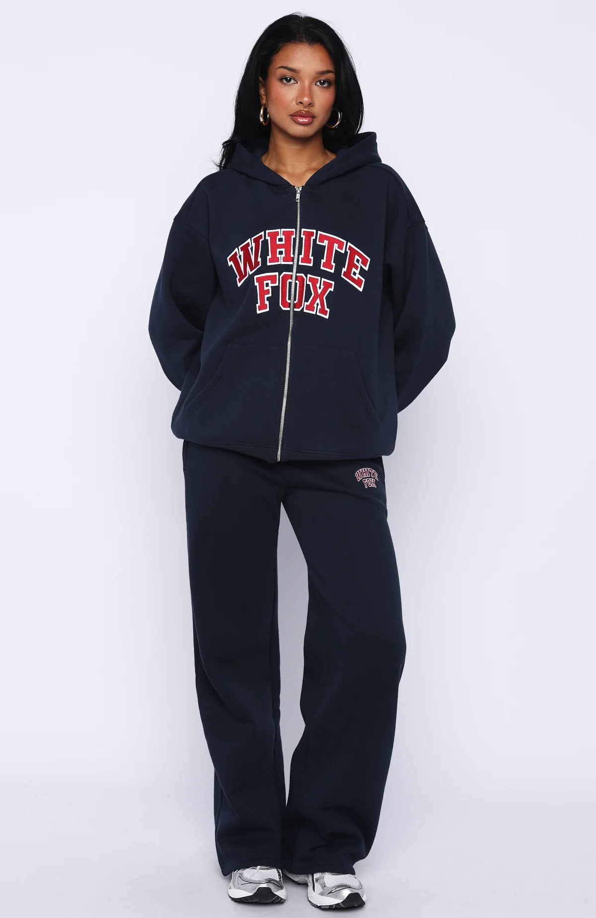 Starting Fresh Zip Front Hoodie Navy