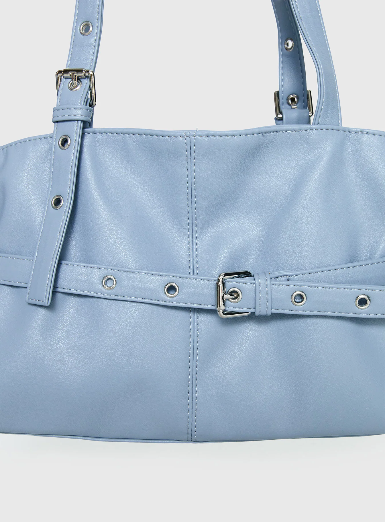 Sabyna Buckle Shoulder Bag Blue