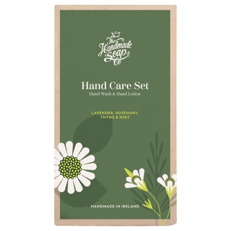 The Handmade Soap Lavender, Rosemary, Thyme & Mint Zestaw upominkowy z mydłem i balsamem do rąk