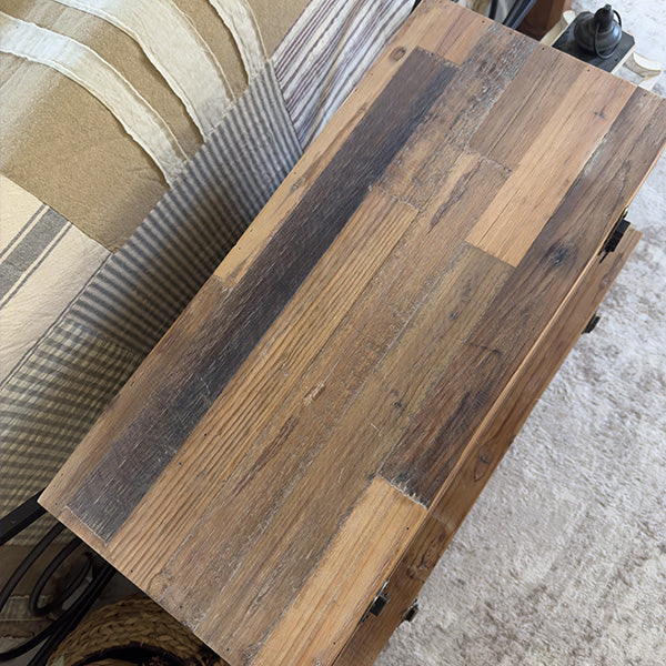 Rustic Reclaimed Wood Chests, Set of 2