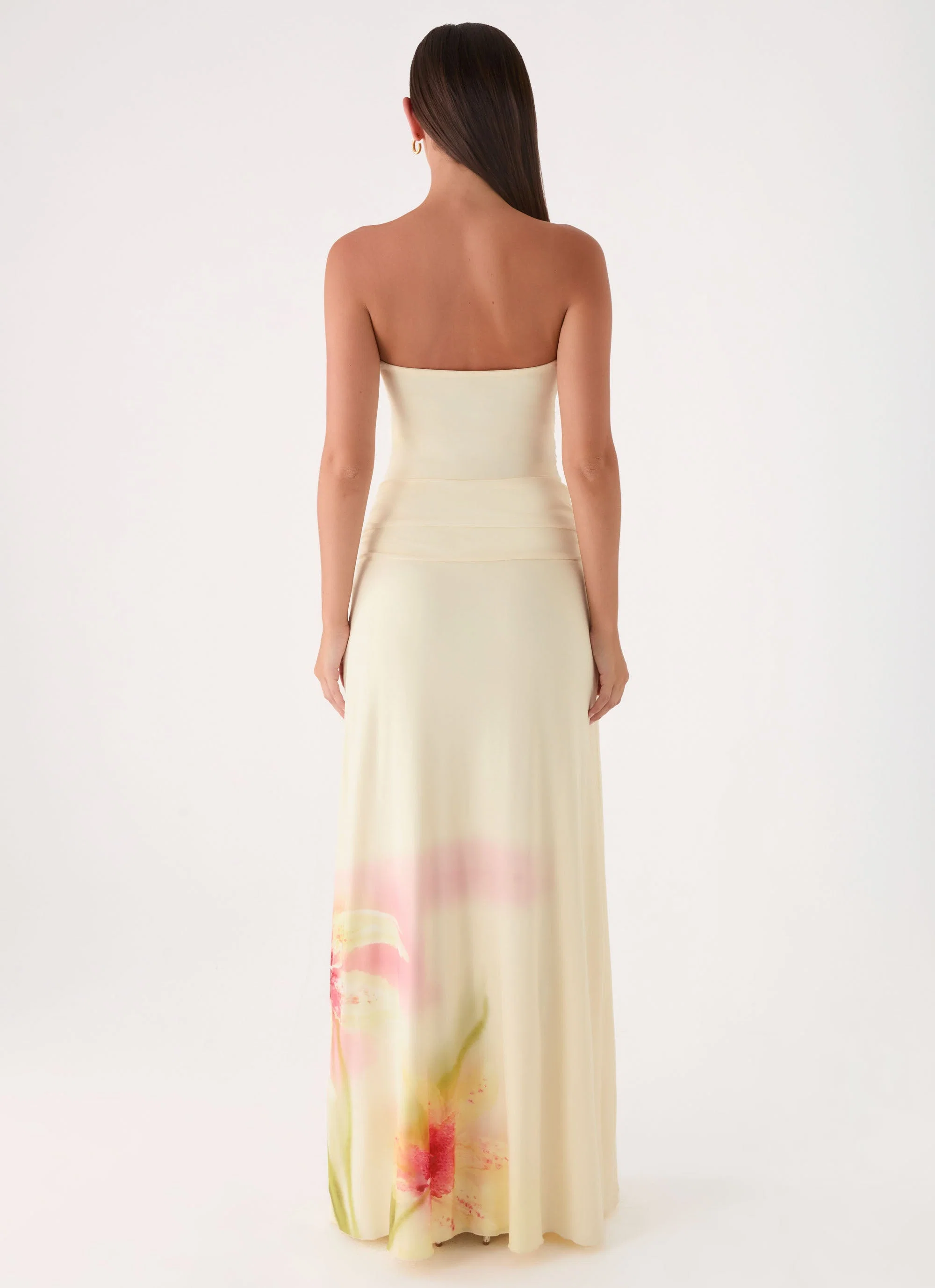 Palomar Strapless Maxi Dress - Soft Lily