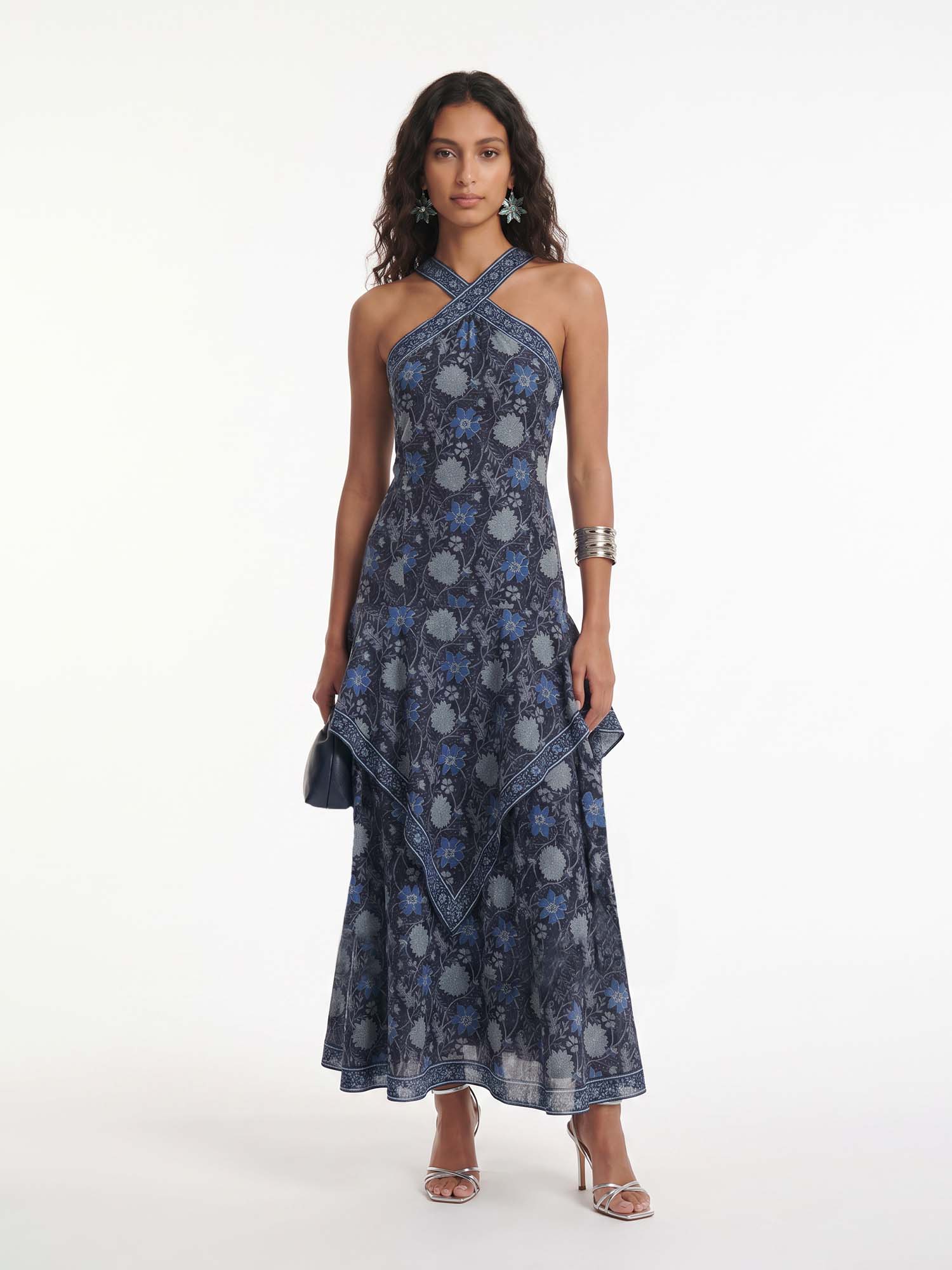 Cross Bloom Maxi Dress
