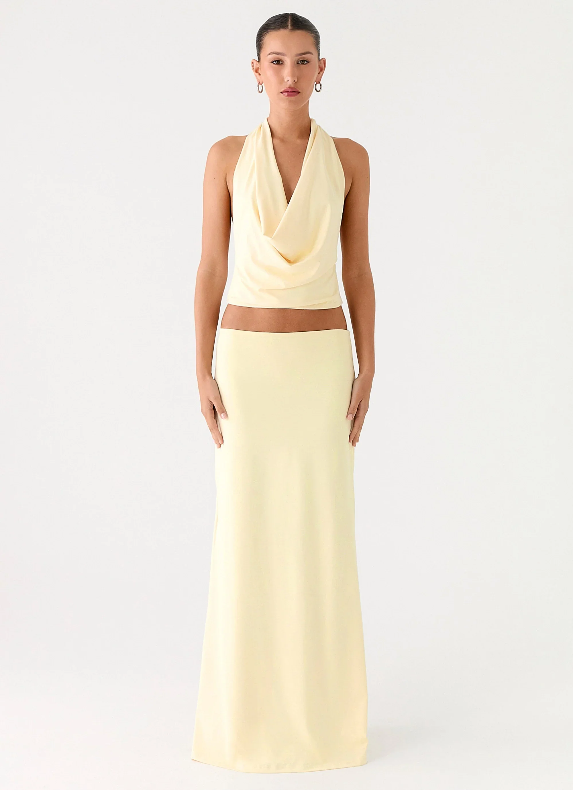 Ashi Cowl Top - Yellow