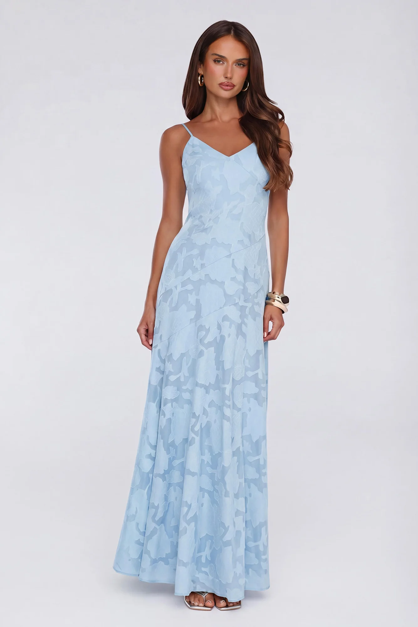 Dancing Spark Maxi Dress Light Blue