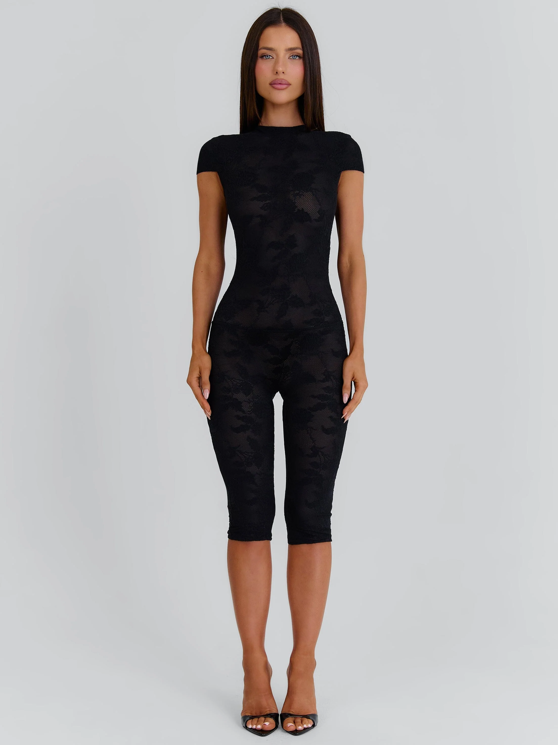 JAMIYA CAPRI JUMPSUIT BLACK