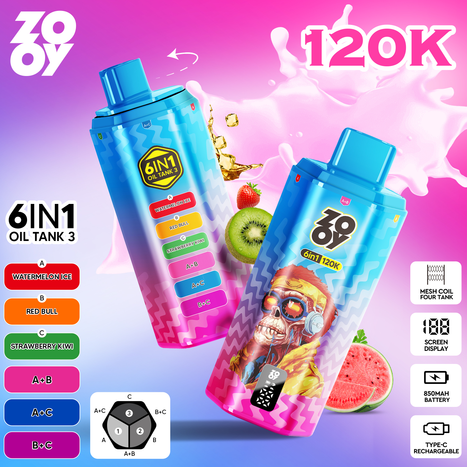 ZOOY TANK 120K