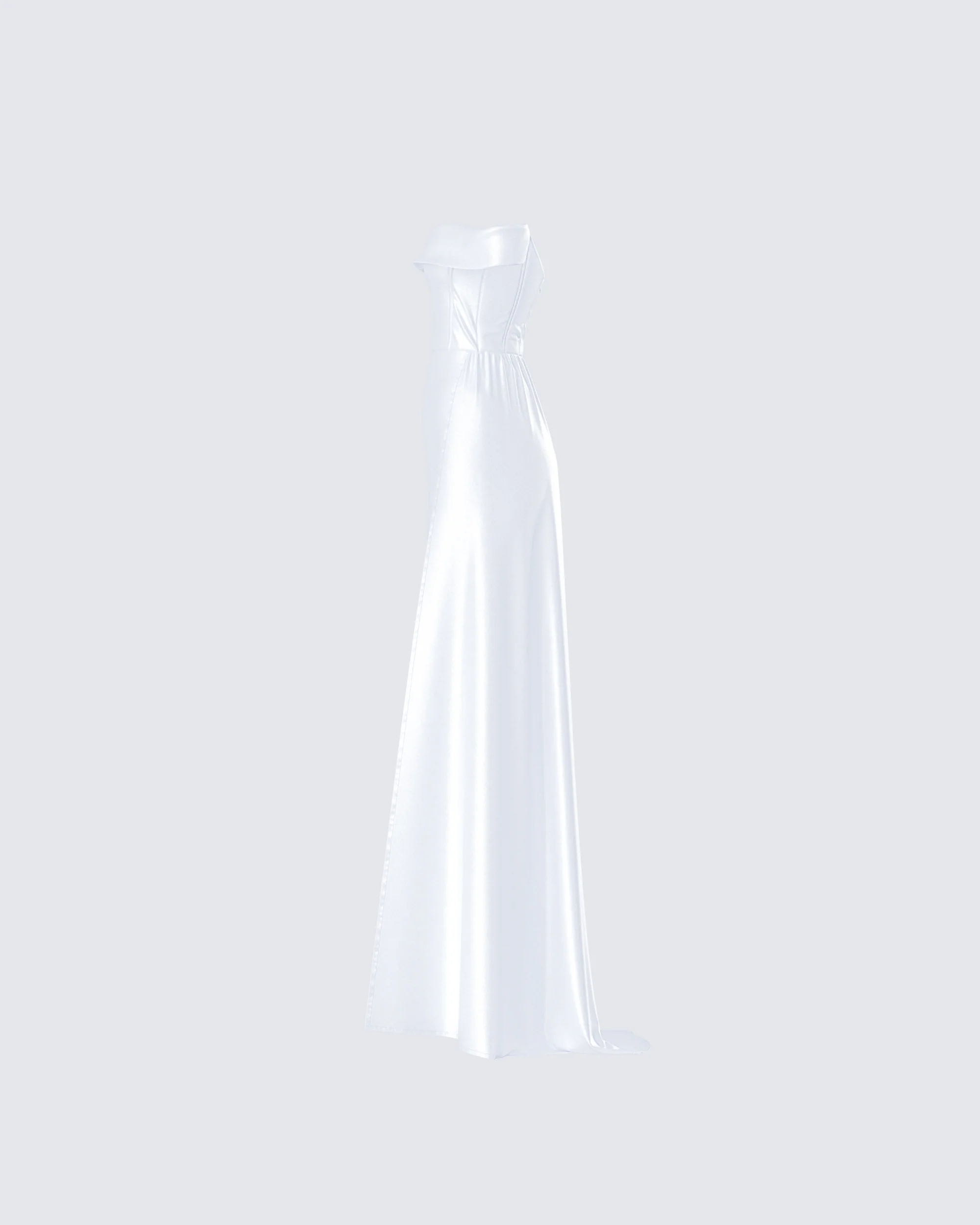 Aika White Off Shoulder High Low Dress