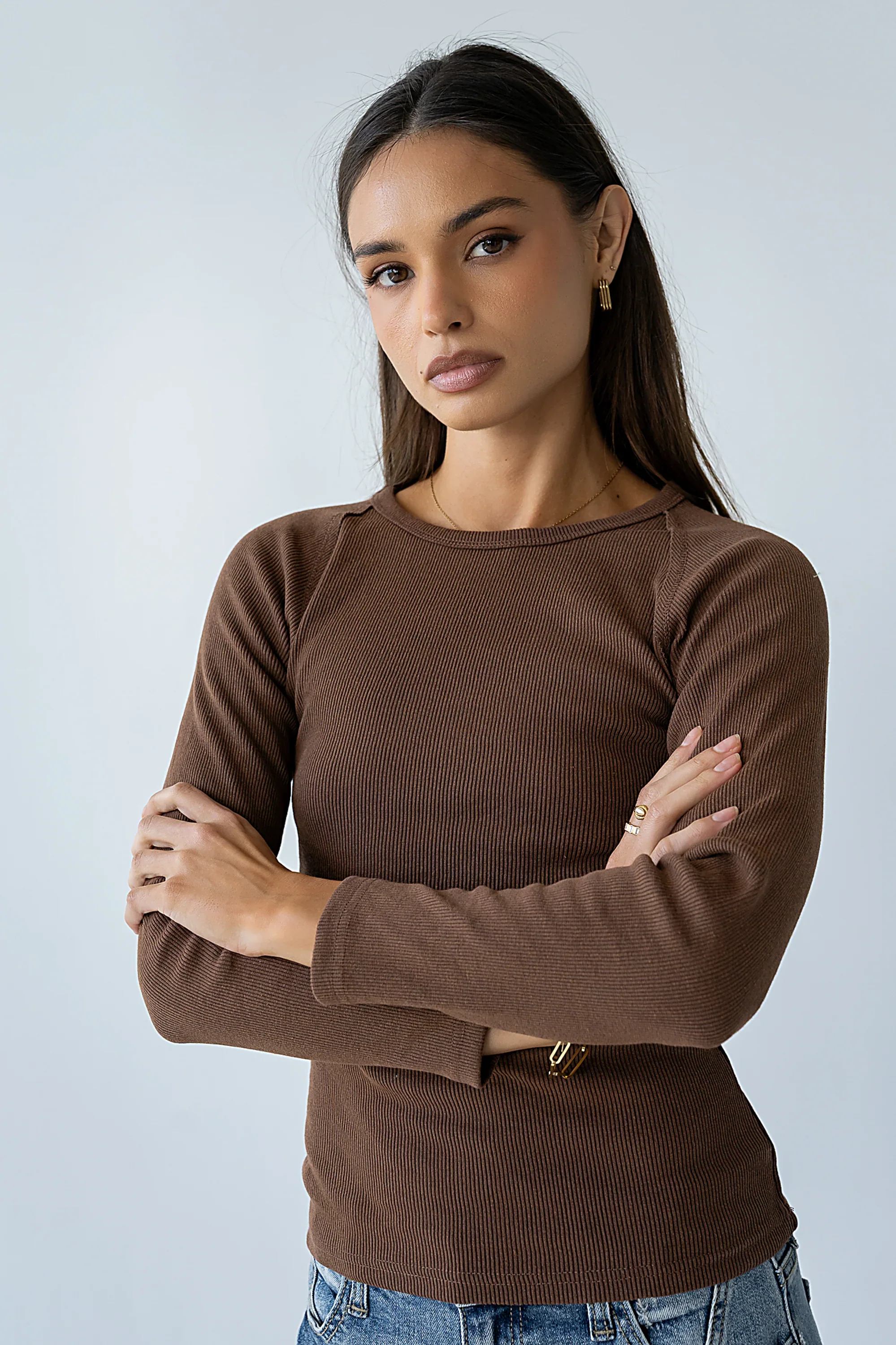 Cameron Top in Brown