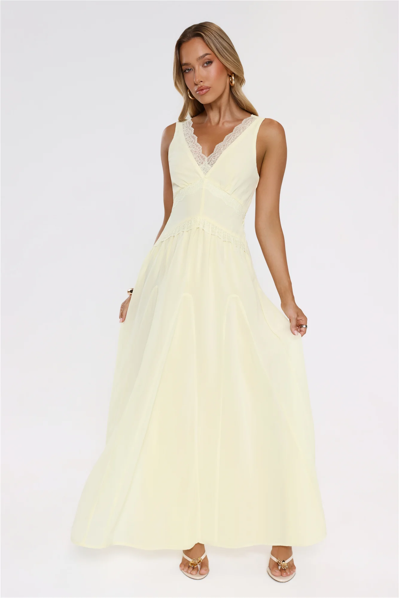 Salted Glow Maxi Dress Yellow