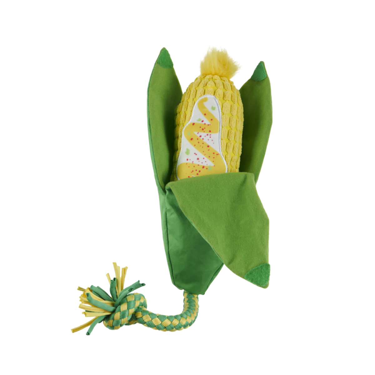 Elote Fun Corn Plush Tug Dog Toy
