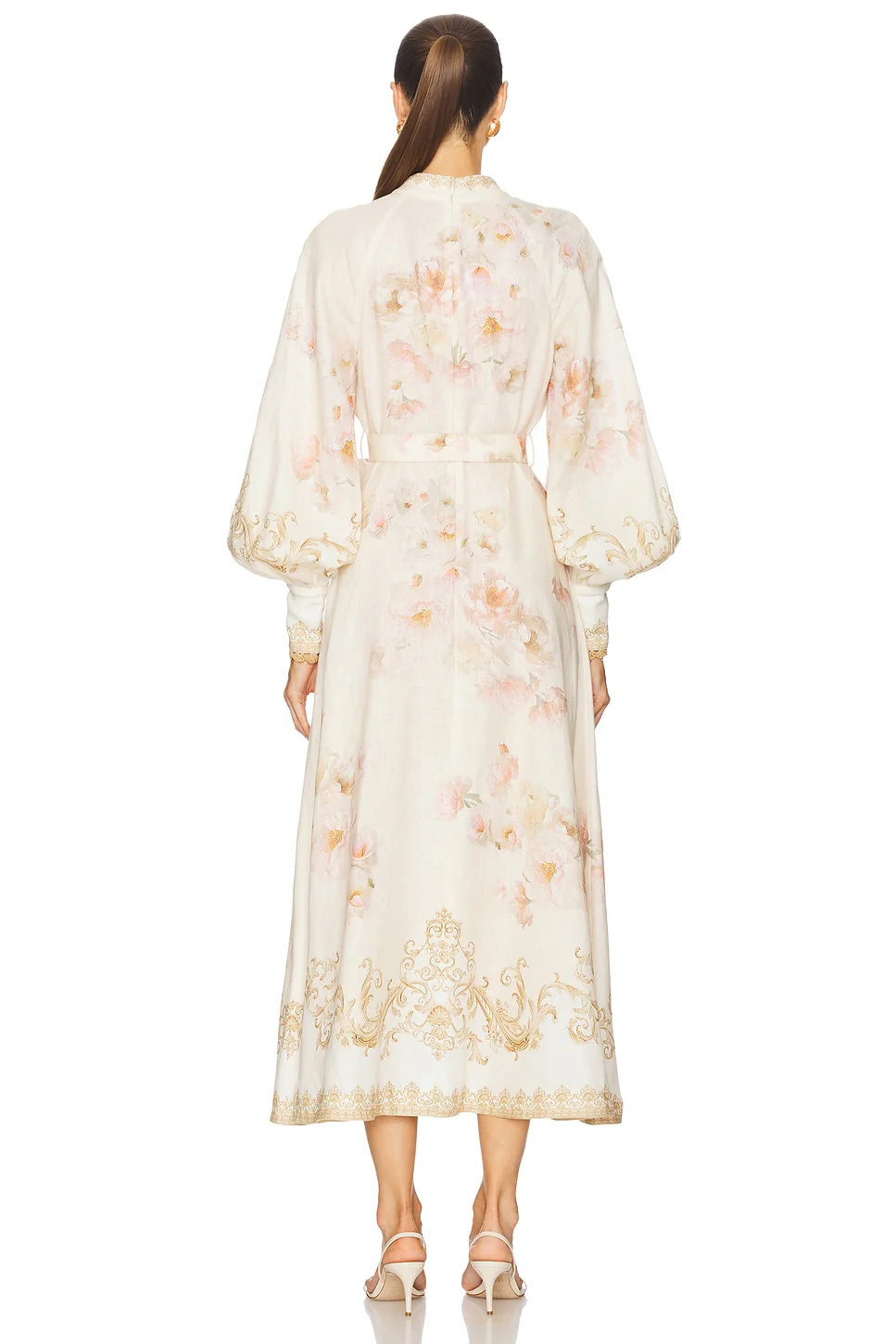 Buttoned Midi Dress