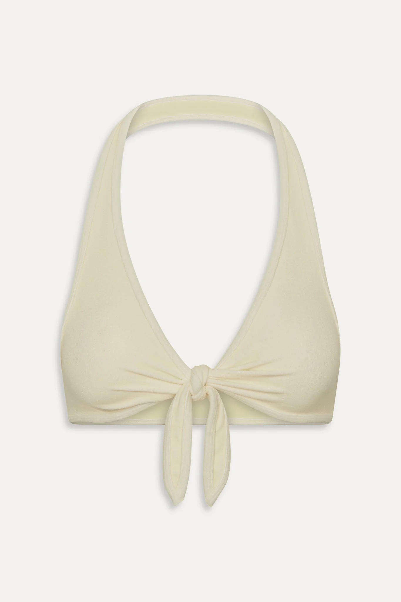 Jayne Terry Halter Bikini Top - Lemon