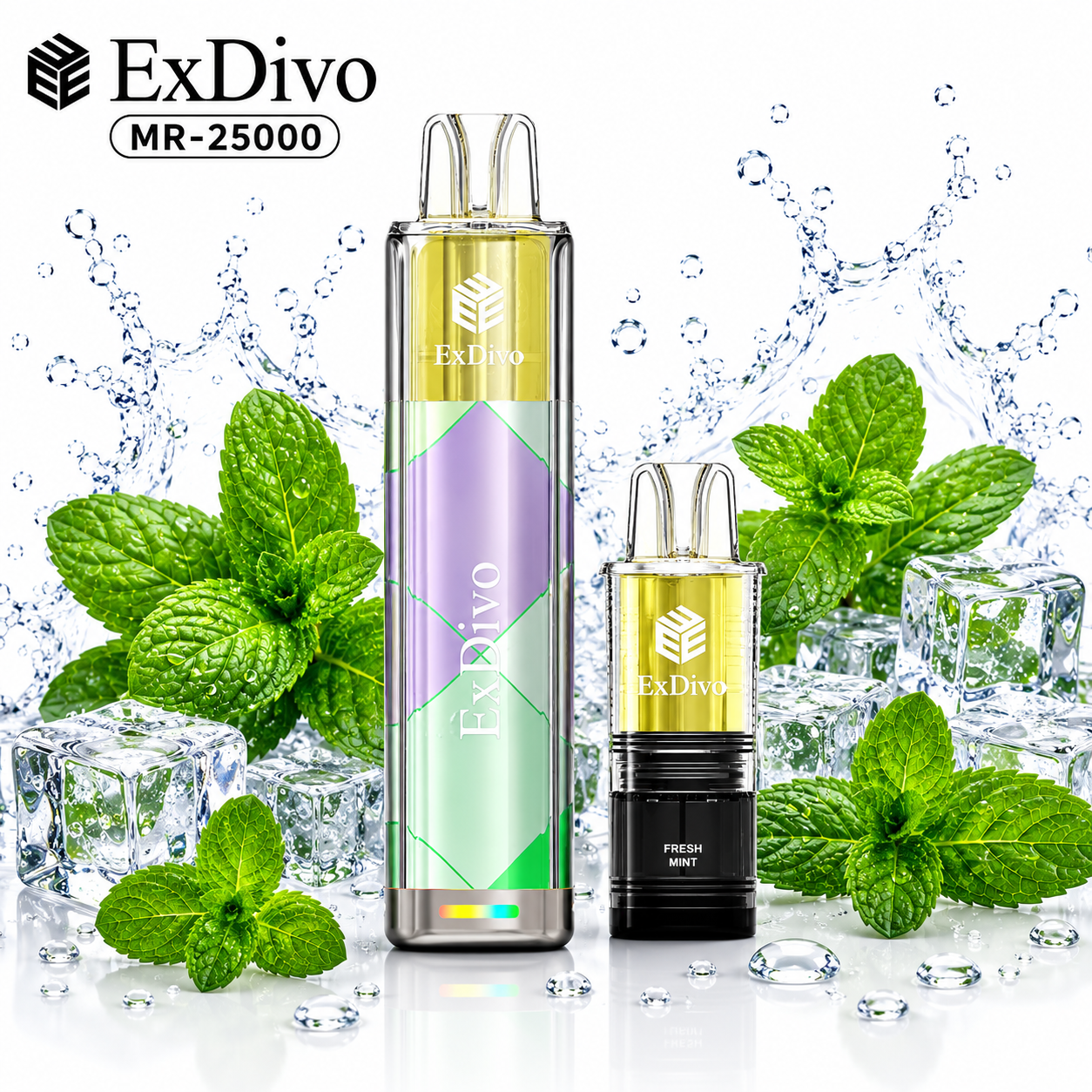 FRESH MINT - ExDivo KUZ 25K Replaceable Pod Vape