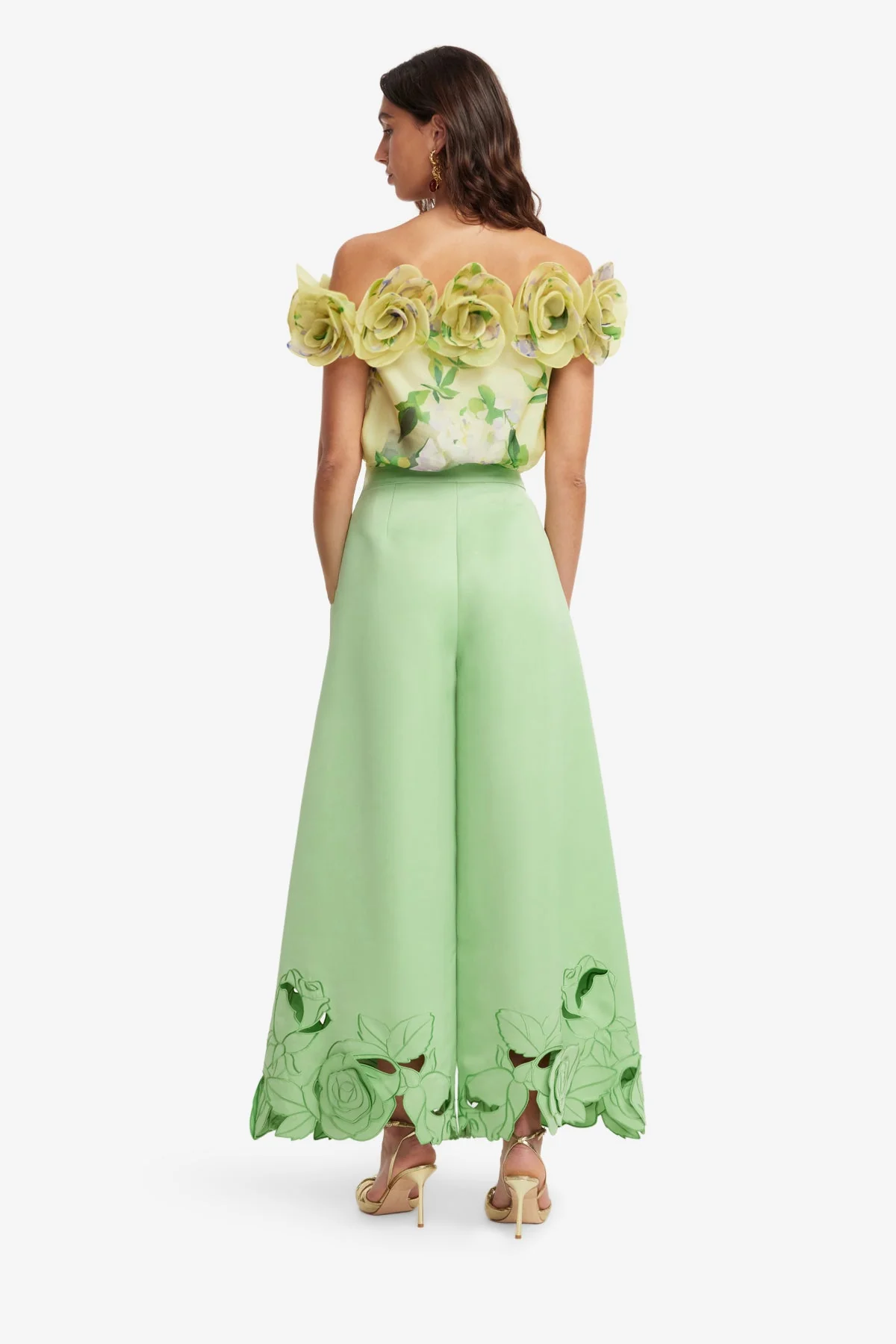 McKayla Off-Shoulder Top - Wisteria Print