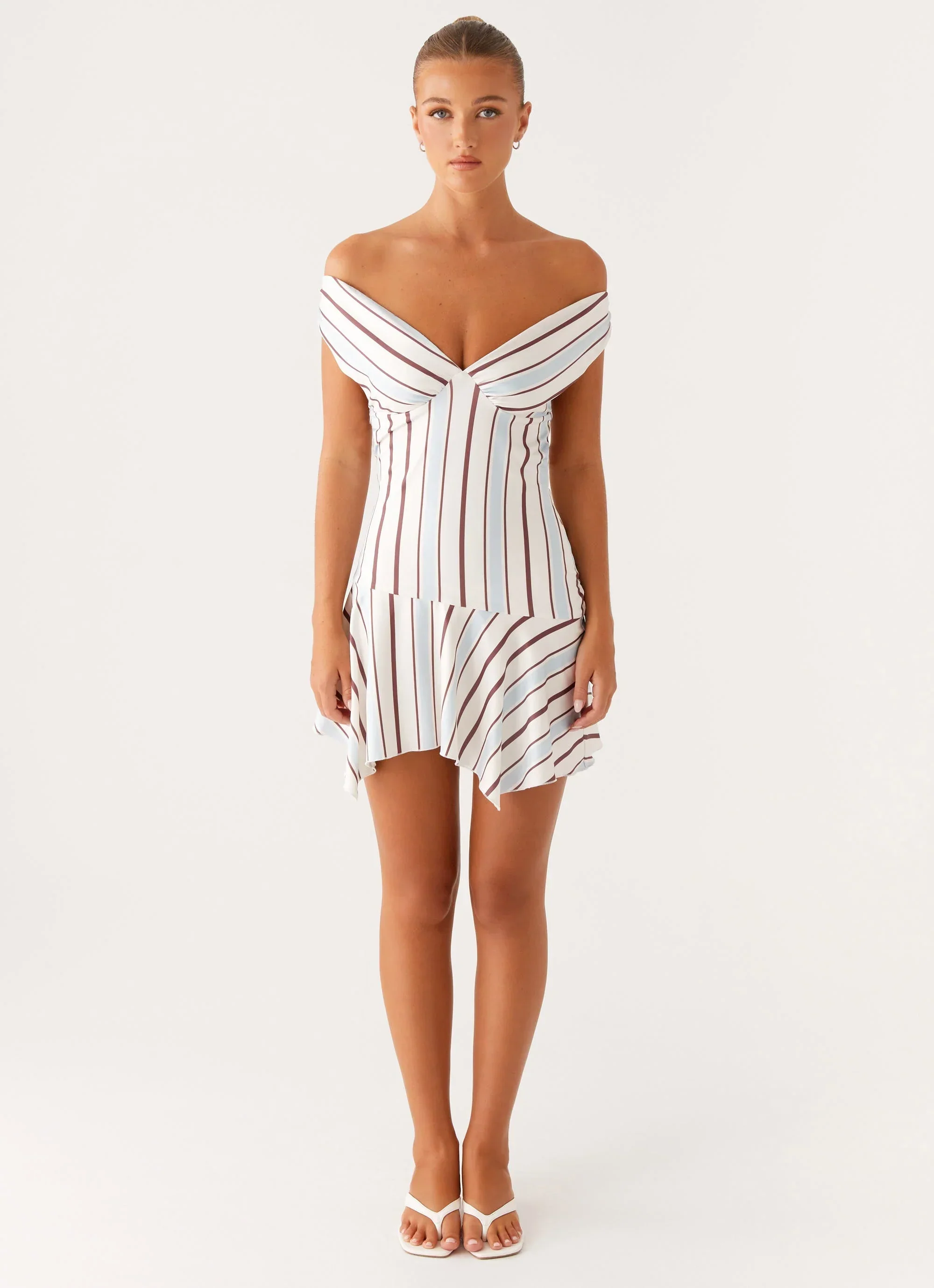 Kirby Mini Dress - Blue Stripe