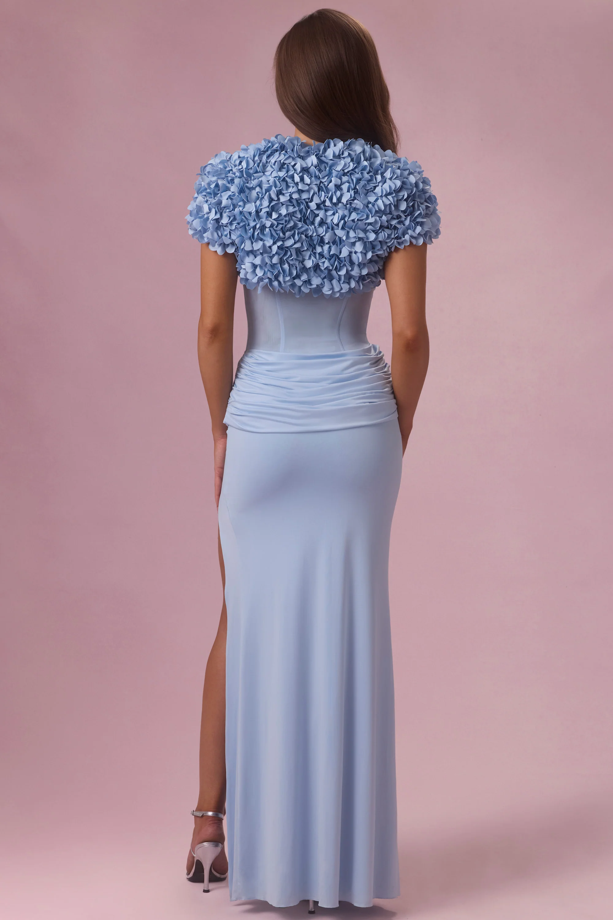 Cropped Bolero  in Powder Blue