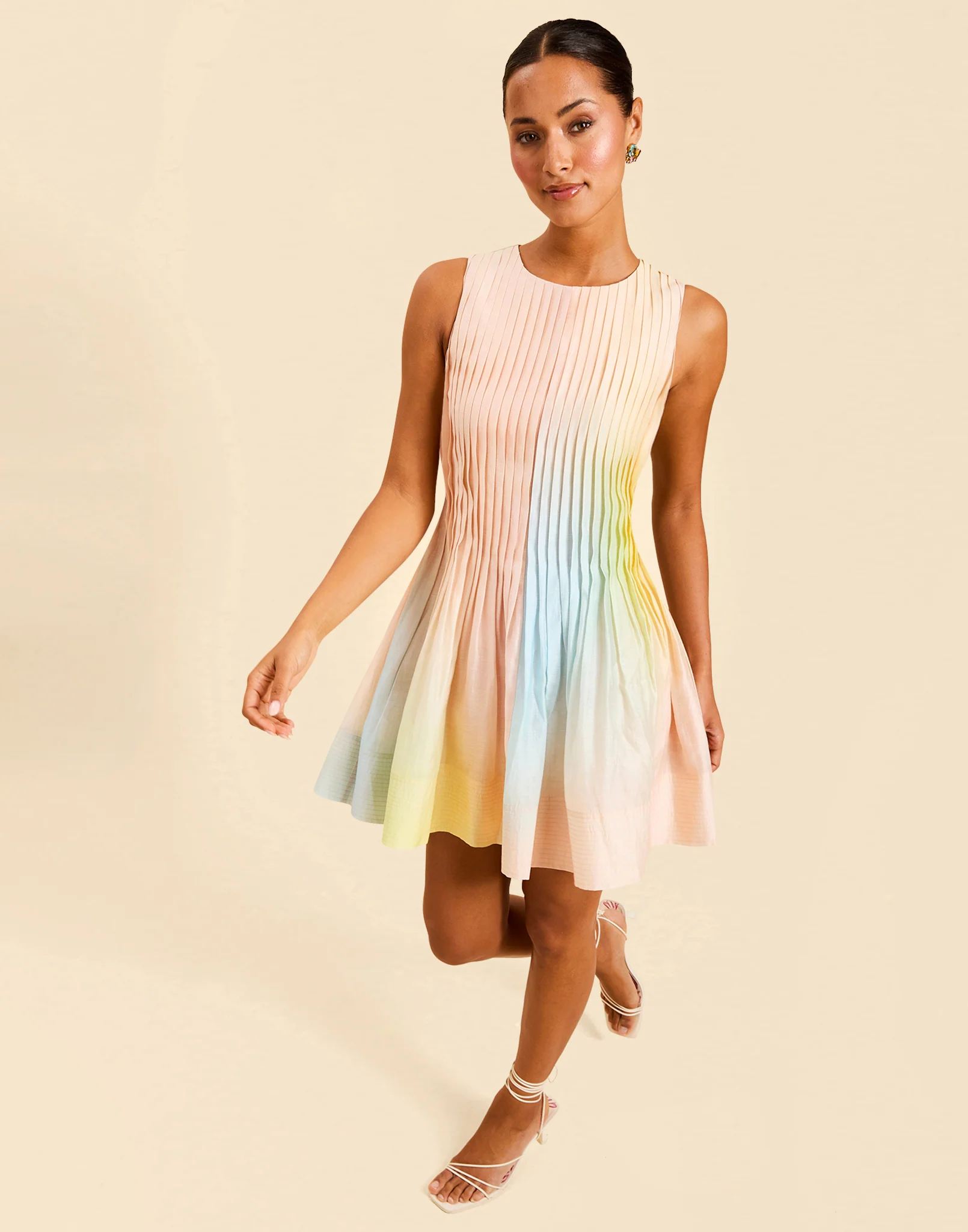 Philippa Pintuck Mini Dress