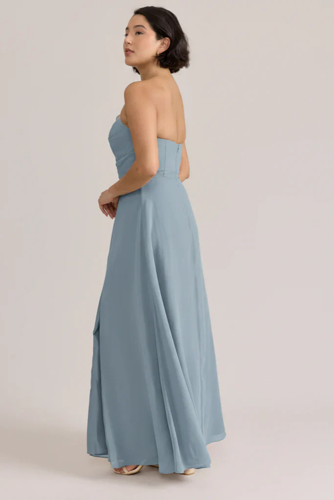 Ellapink Chiffon Dress | Ready To Ship | French Blue