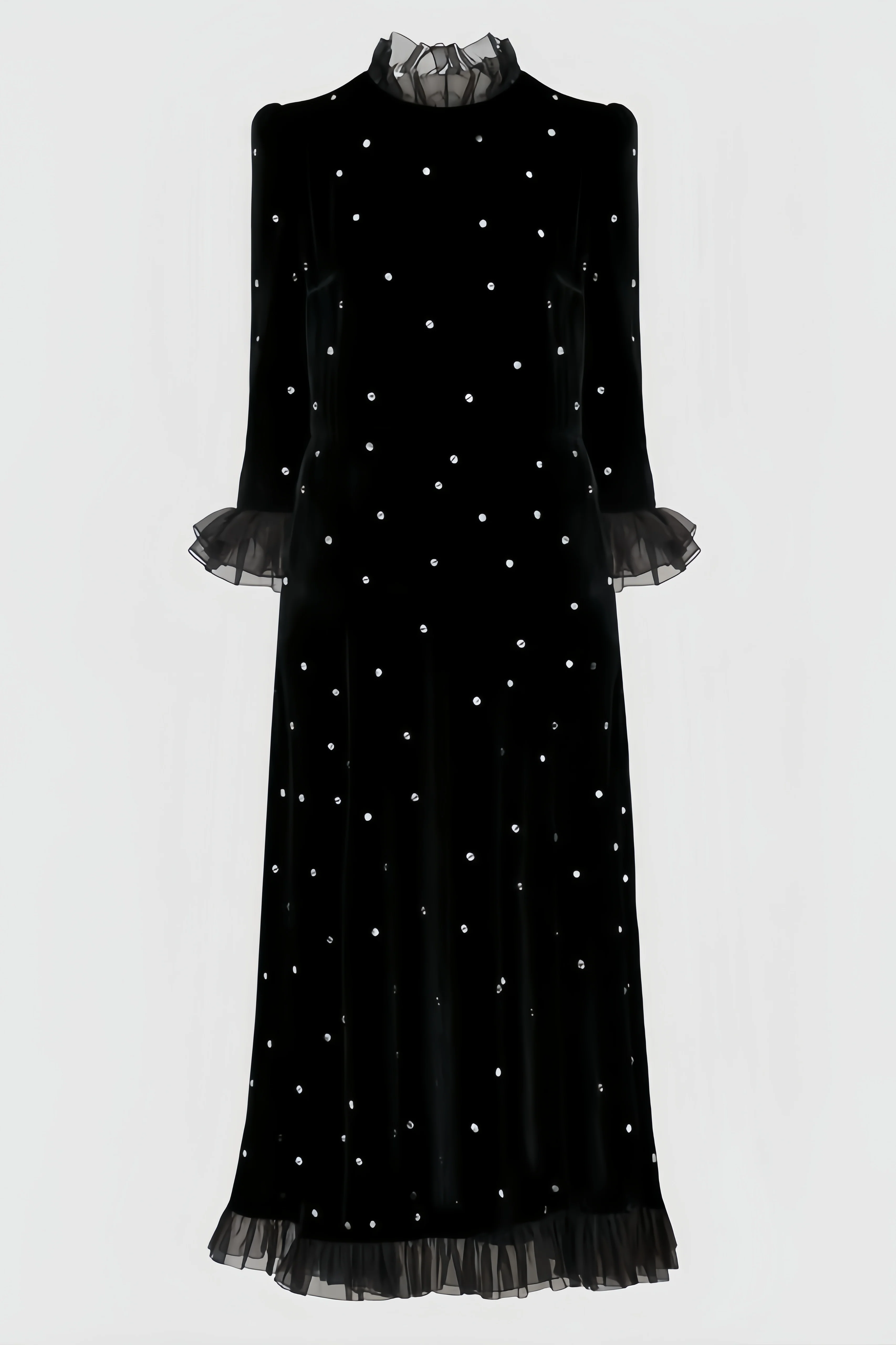 Koni Black Velvet Maxi Dress