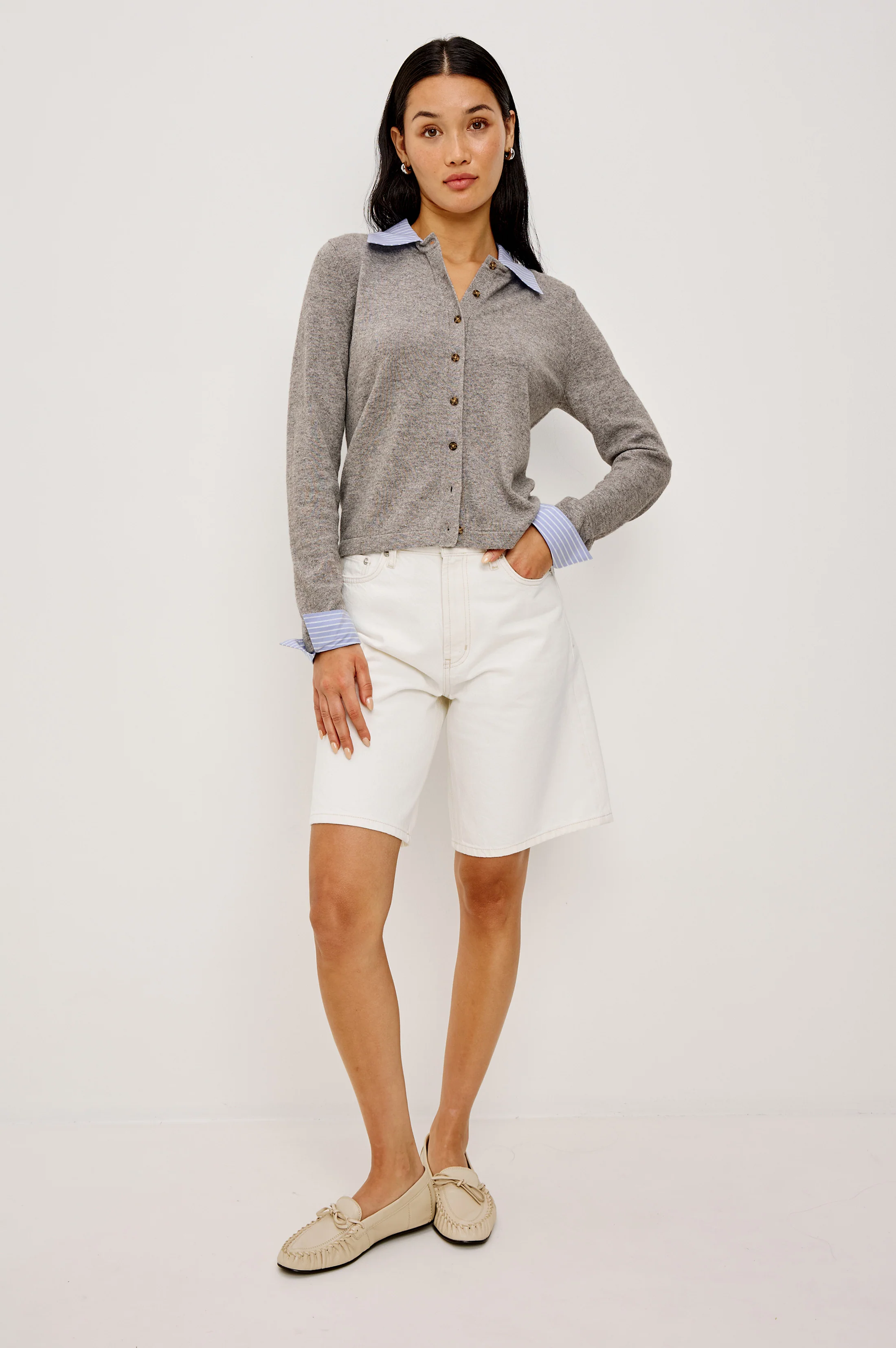 Eryn Cardigan - Heather Grey