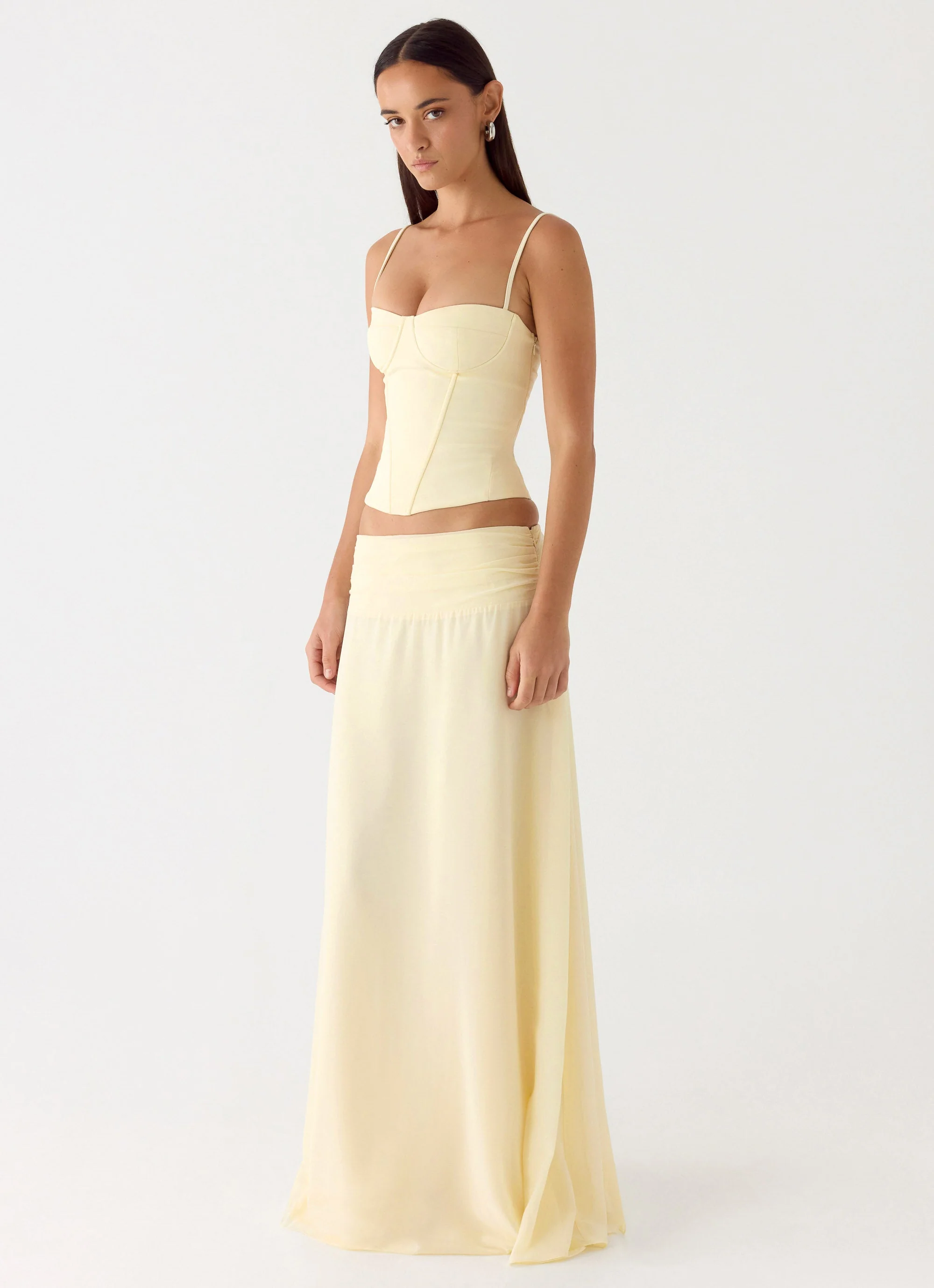 Natalya Maxi Skirt - Yellow