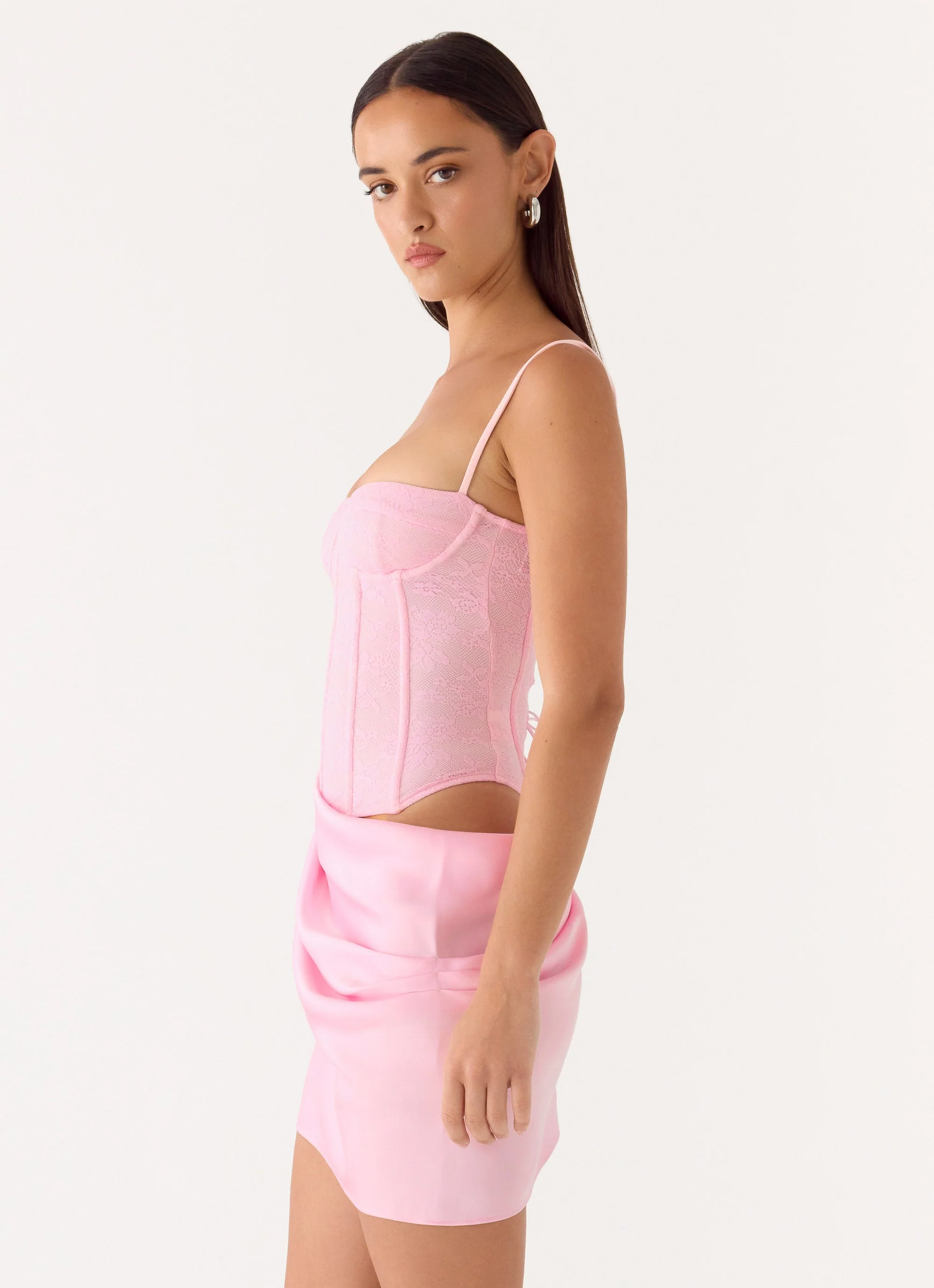 Kalila Corset Mini Dress - Pink