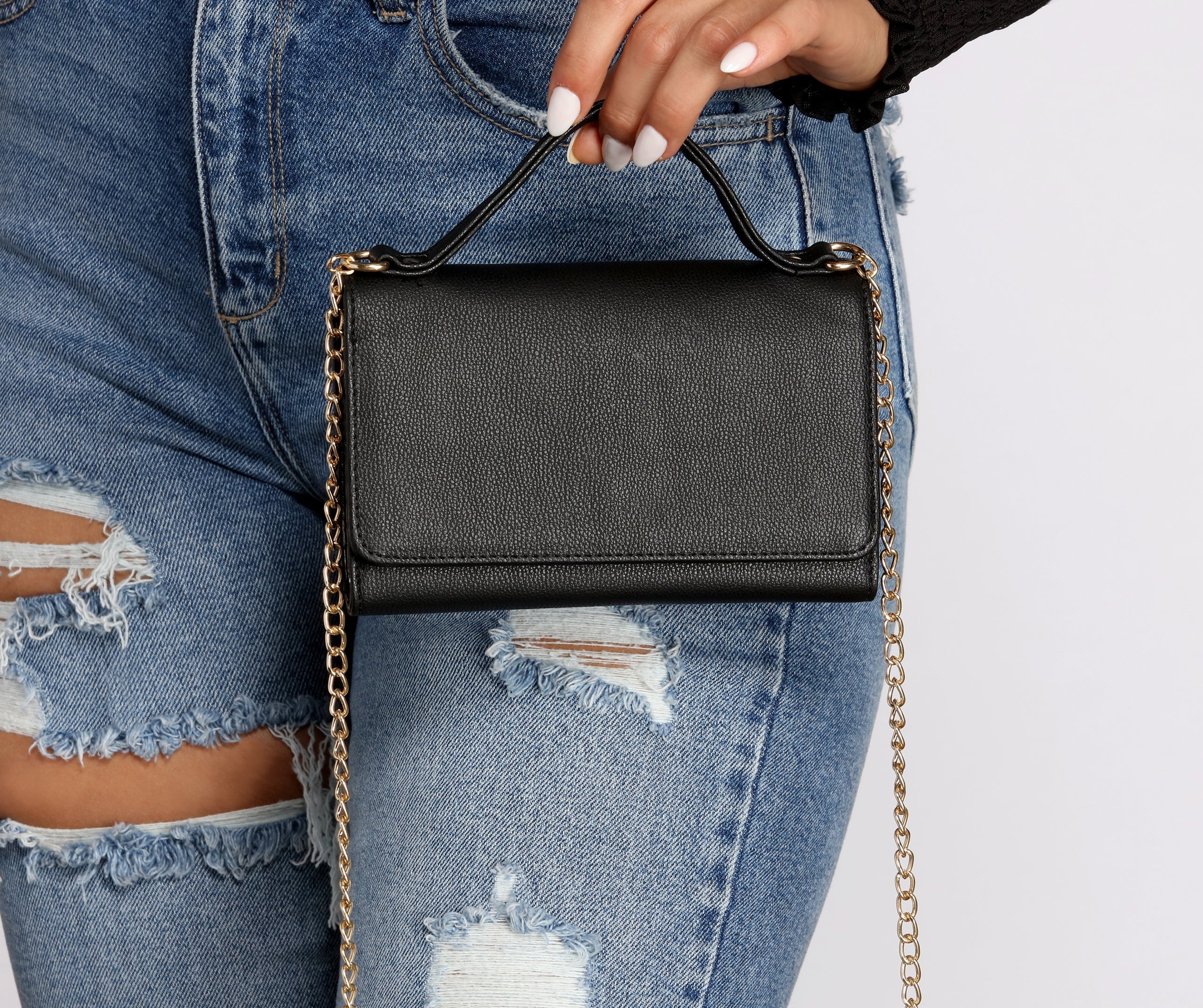 Top Handle Wallet Cross Body Purse