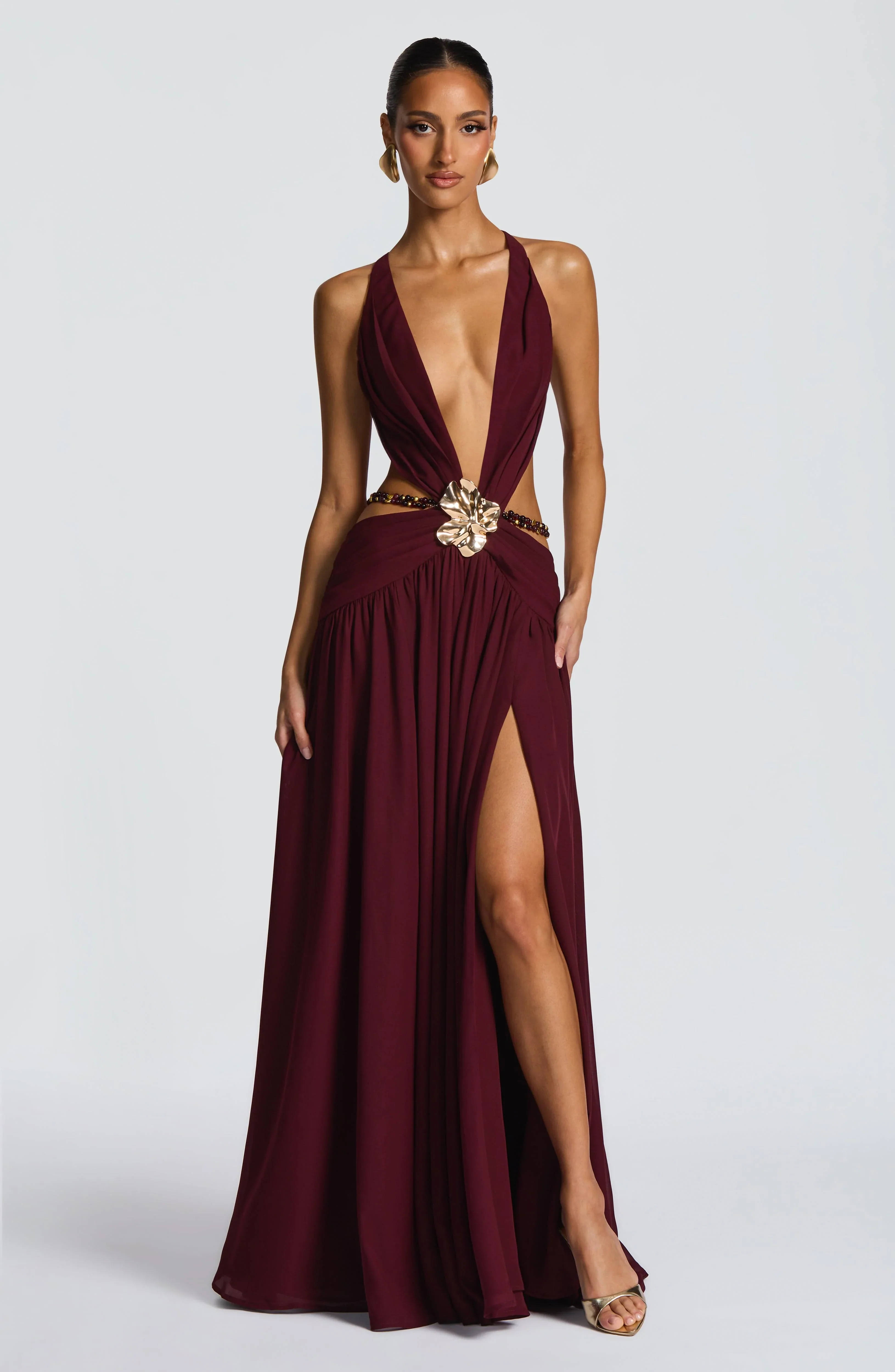 Indianna Maxi Dress - Cherry Lacquer