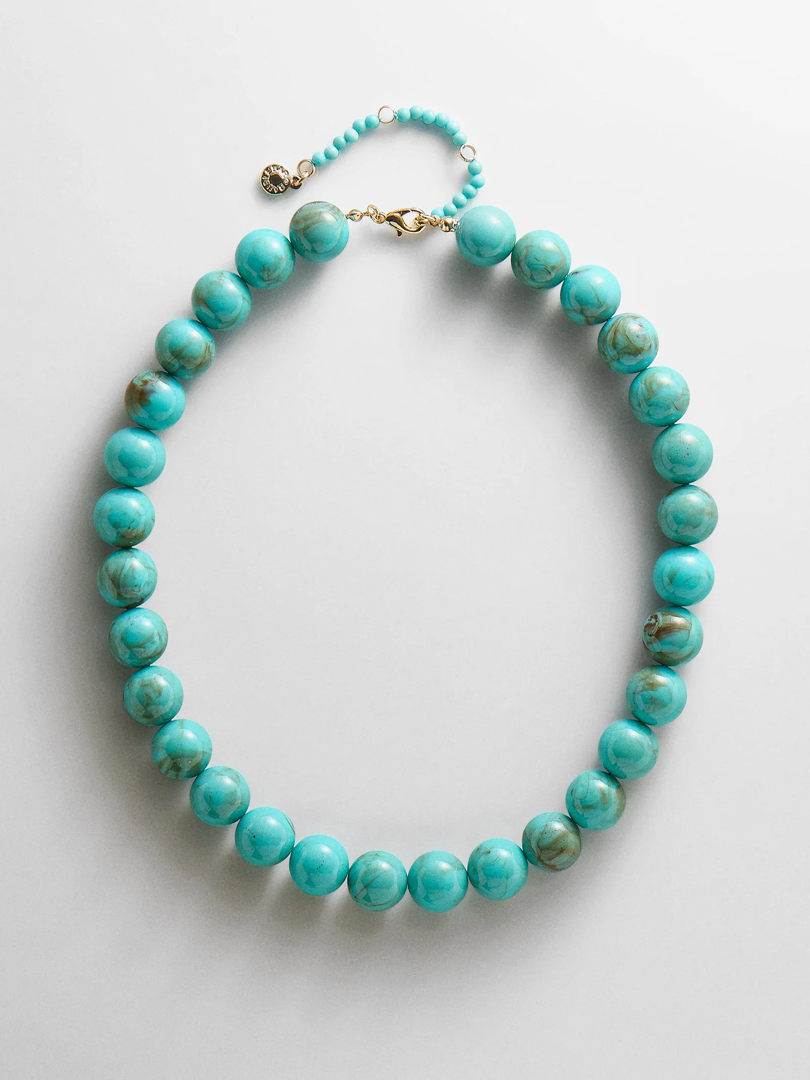 Mini Jane Beaded Necklace - Turquoise Bead
