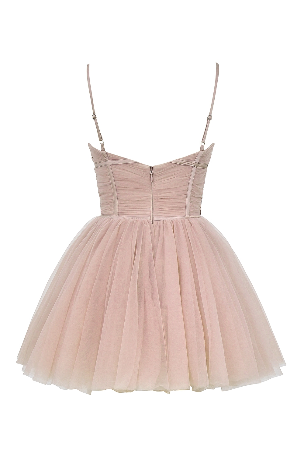 French Rose Tulle Mini Dress
