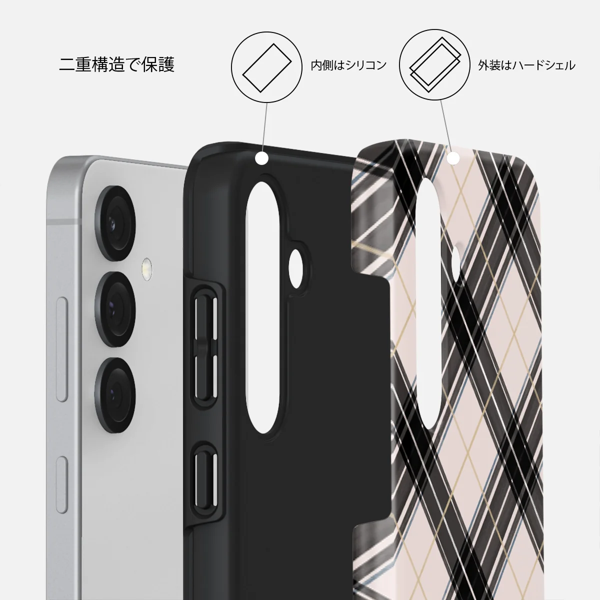 Plaid Please - Samsung Galaxy S25 Plus ケース