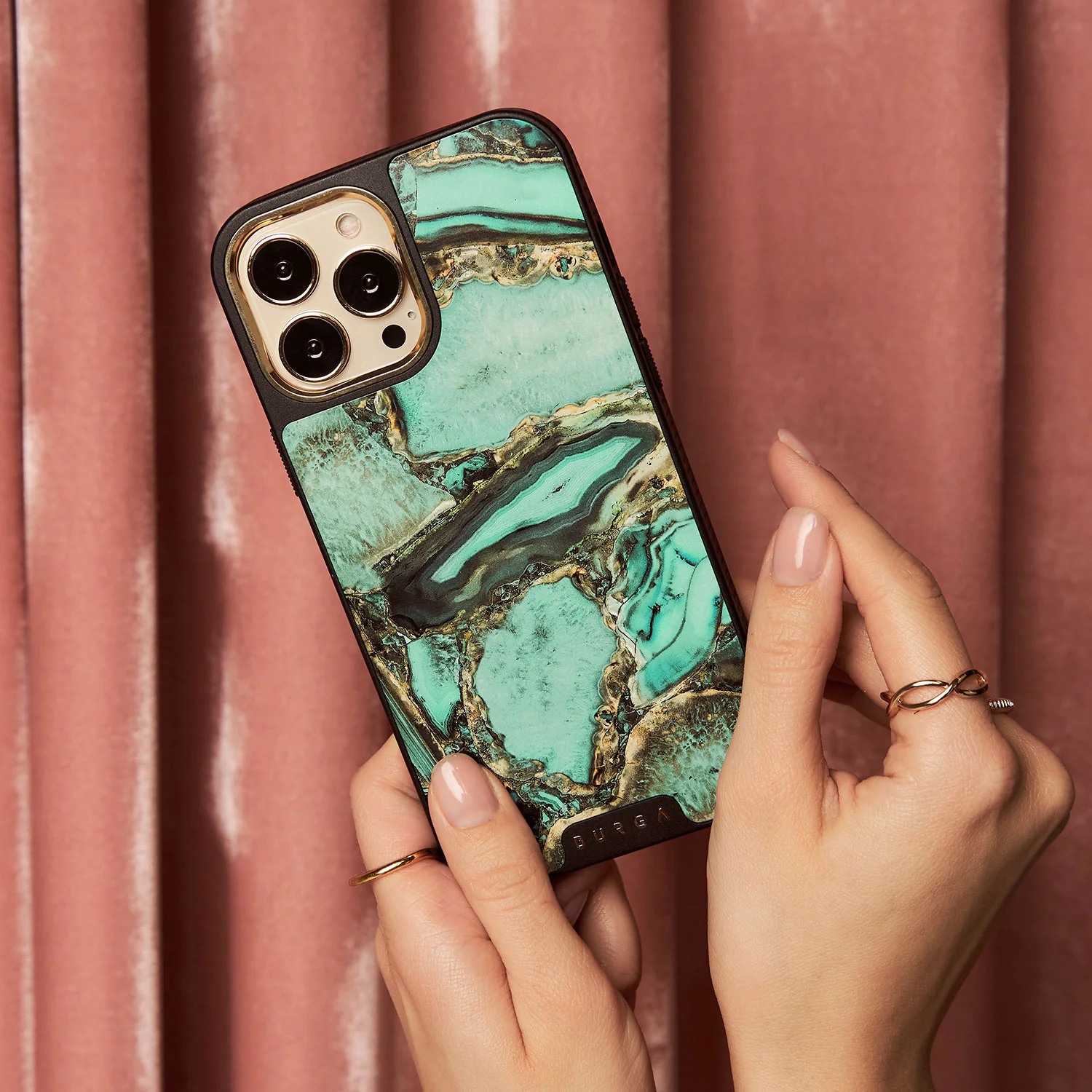 Ubud Jungle - Turquoise iPhone 12 ケース