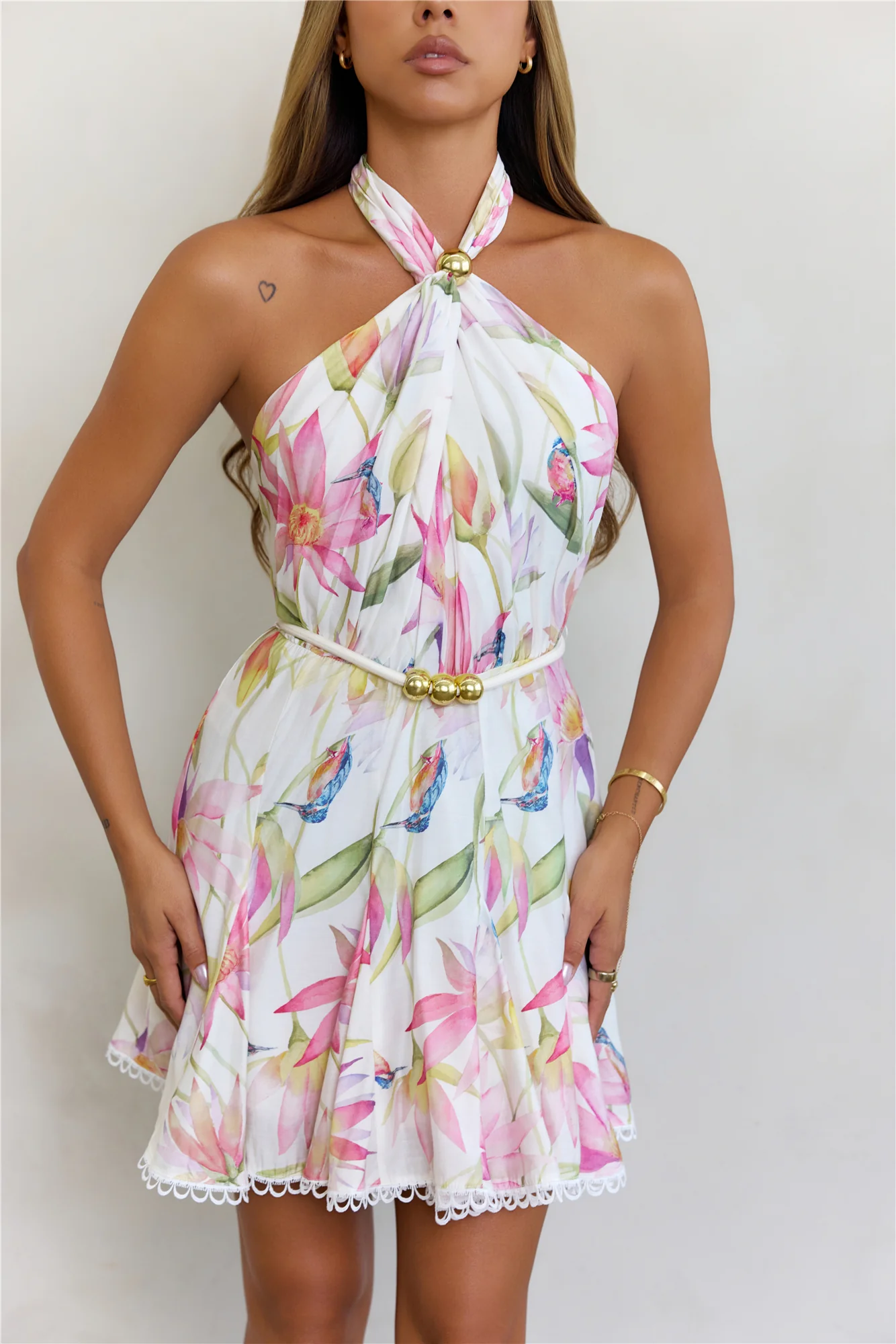 Written In Style Mini Dress Pink - FASHION NOB