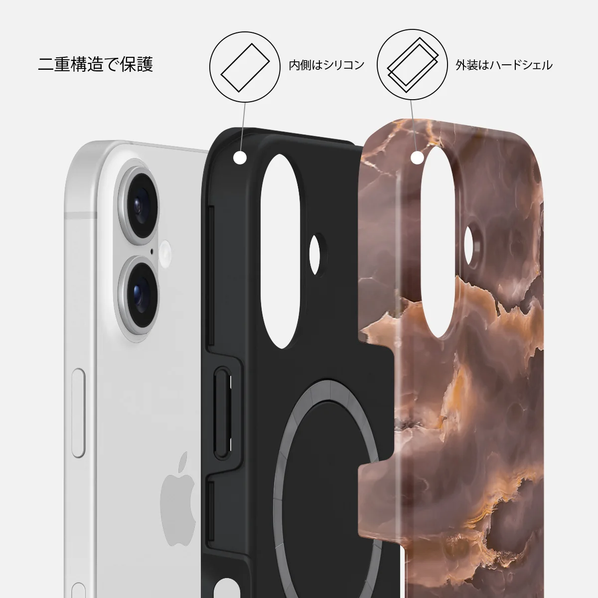 Fire Wood - iPhone 16 Plus ケース