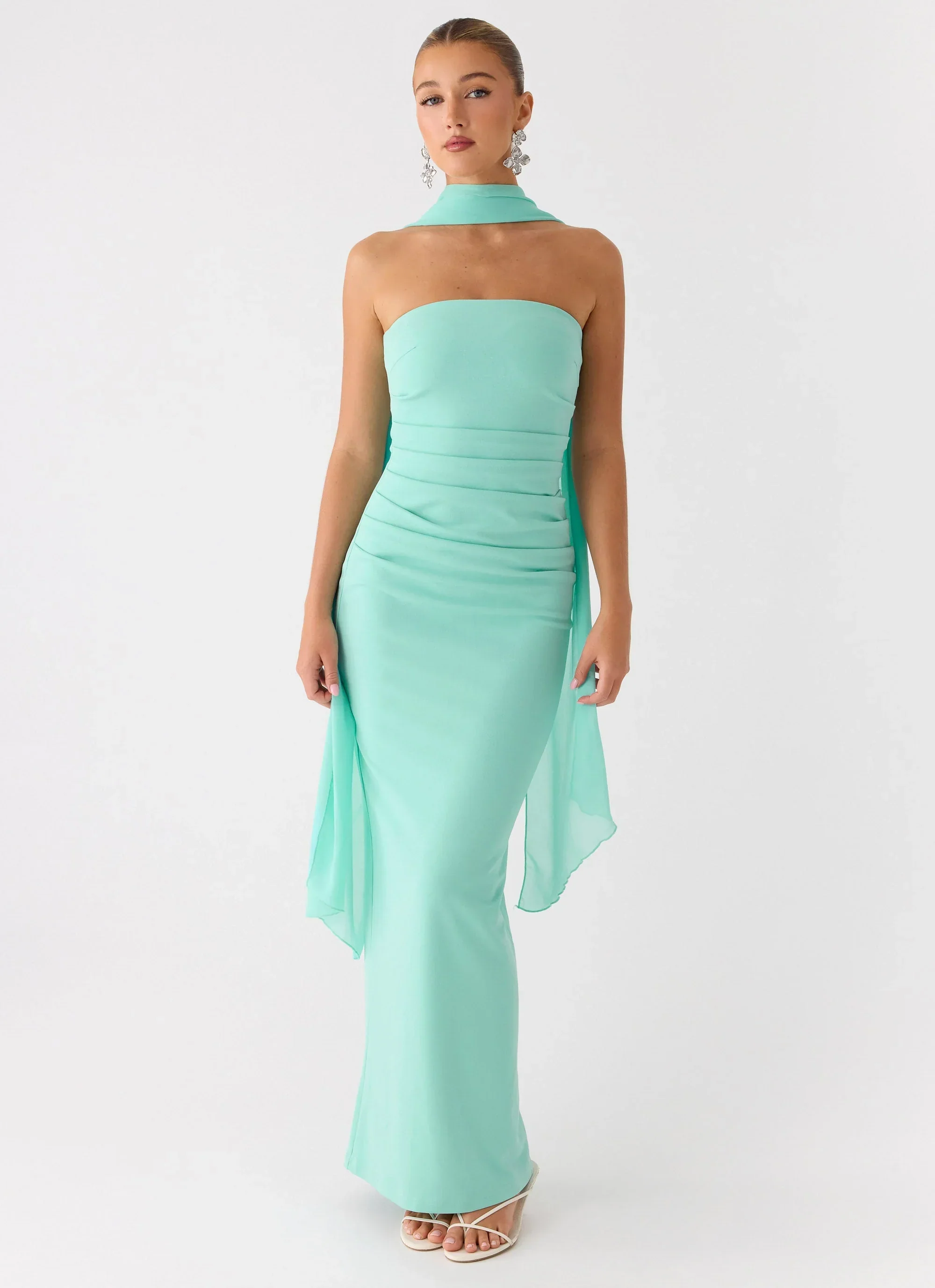 Libra Maxi Dress - Aqua