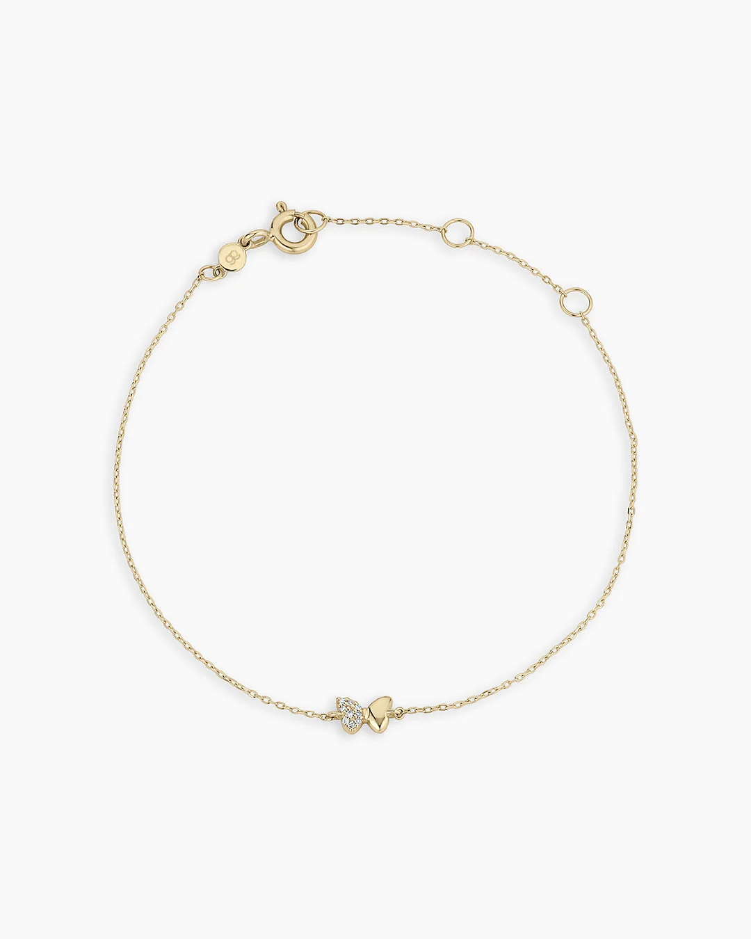 14K Diamond Bond Butterfly Bracelet