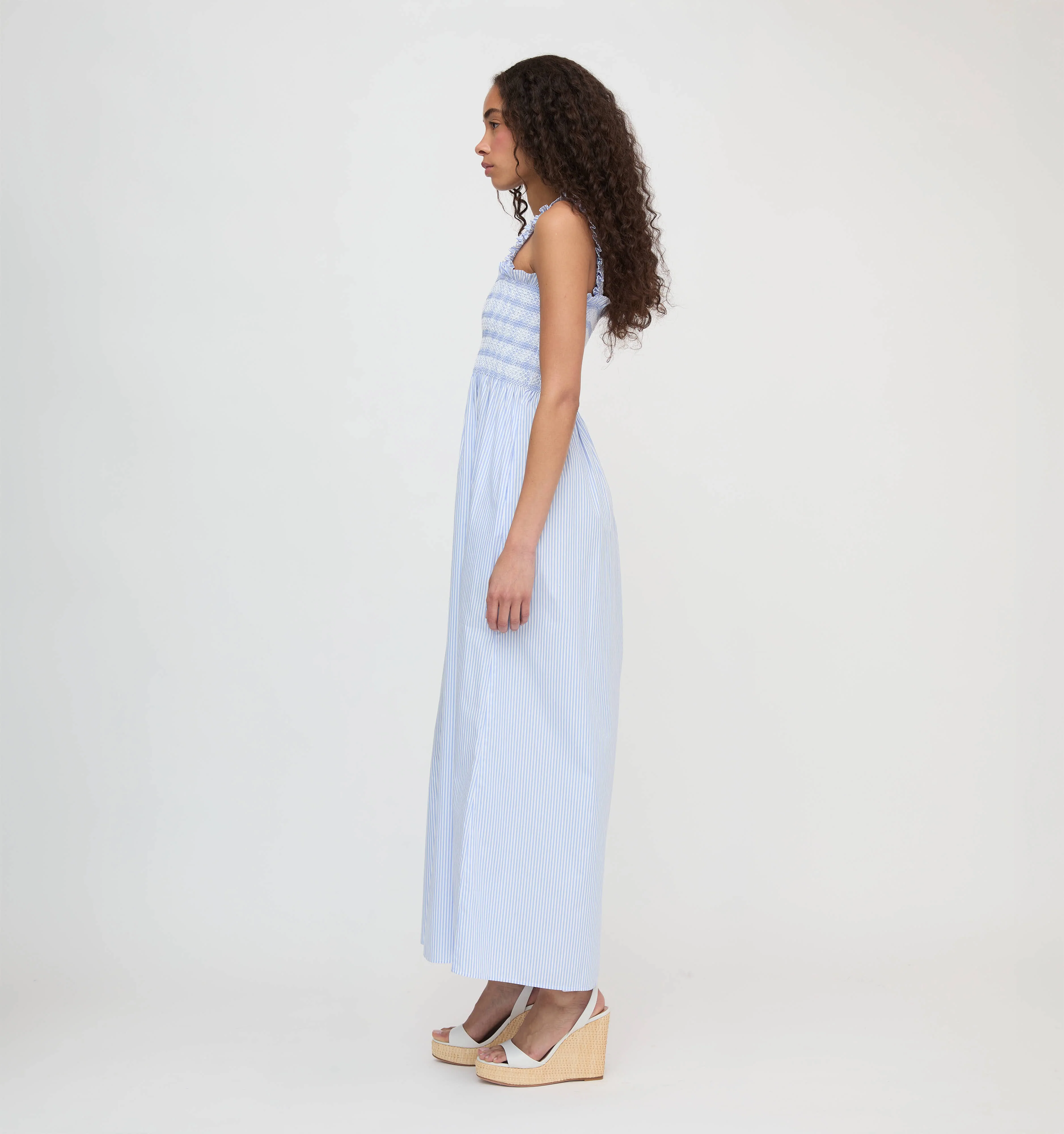 The Ashlyn Nap Dress - Blue/White Stripe