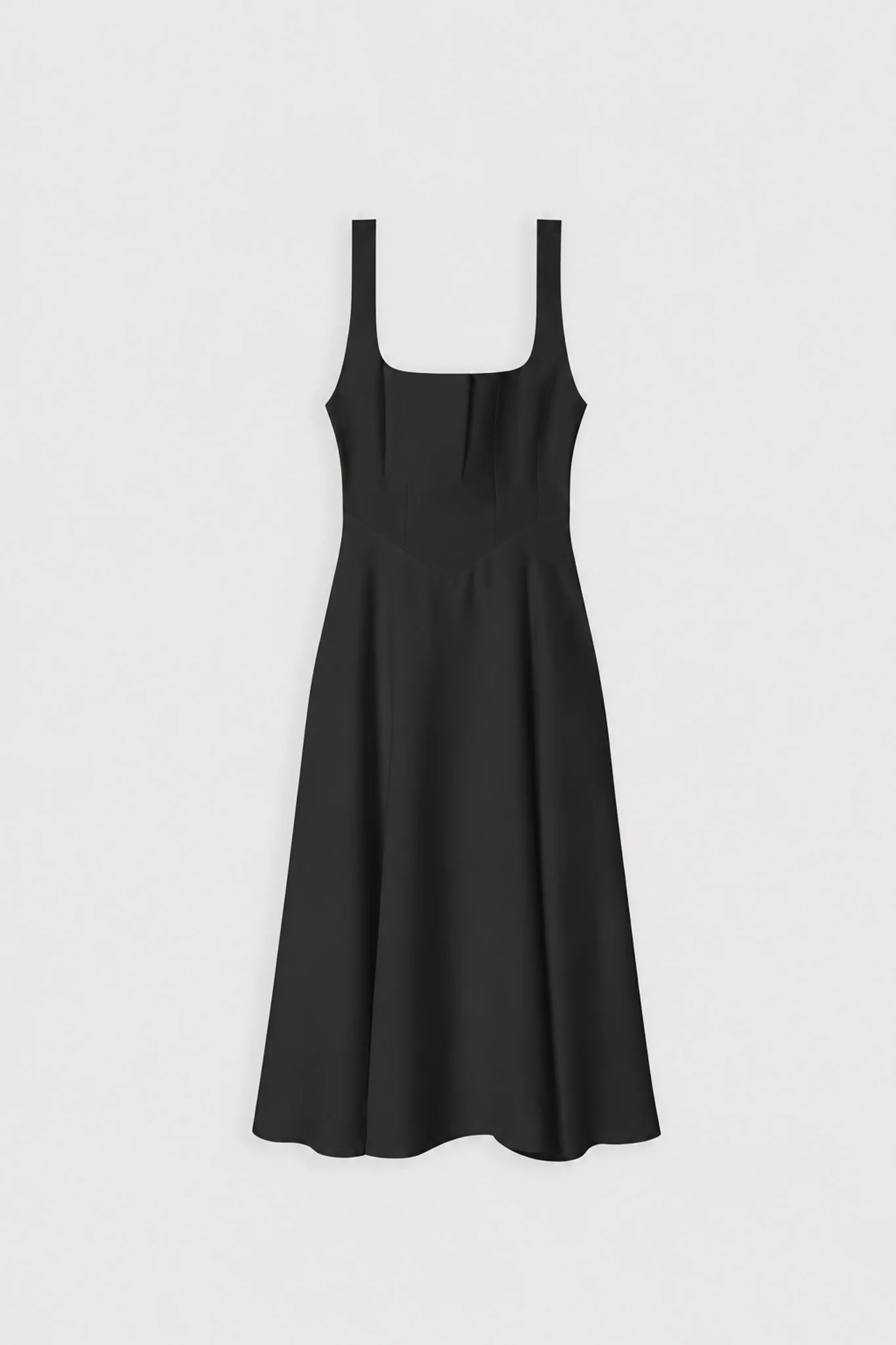 Square Neck Midi Dress