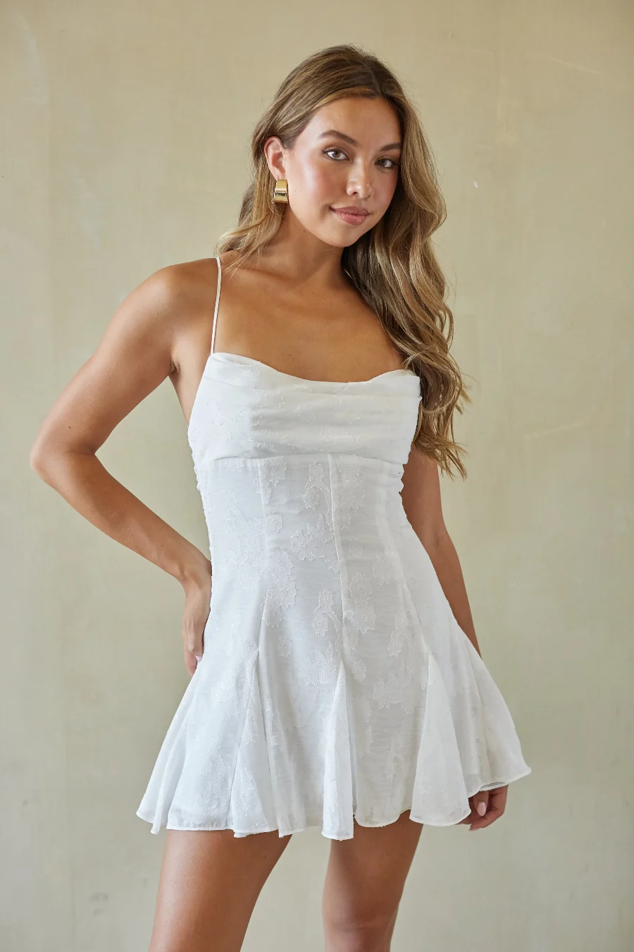 Shana Floral Babydoll Mini Dress