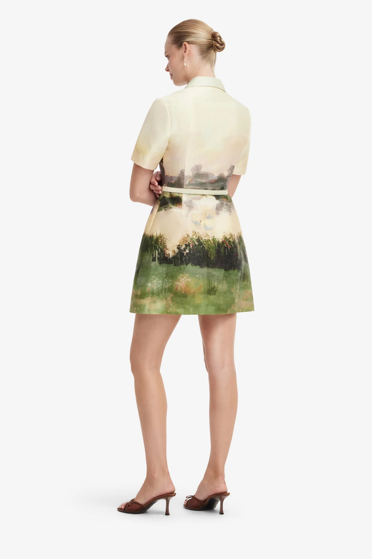 Brigitte Mini Dress - Serene Print