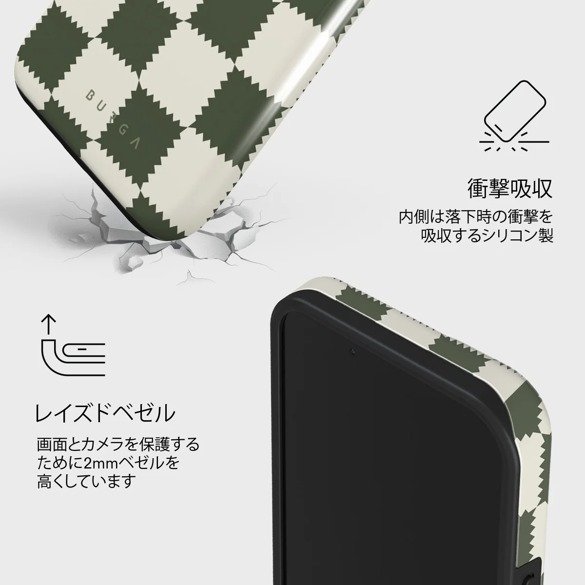 Retro Grid - iPhone 13 Mini ケース