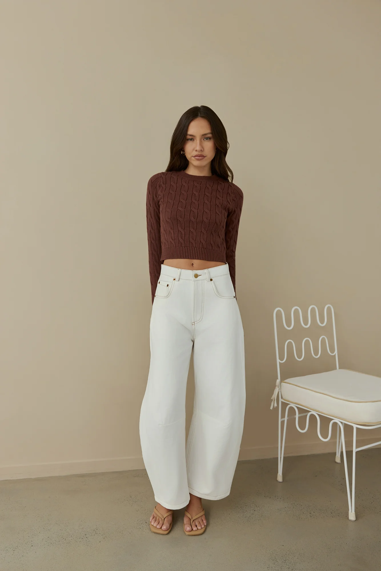Destined For You Wide Pants White