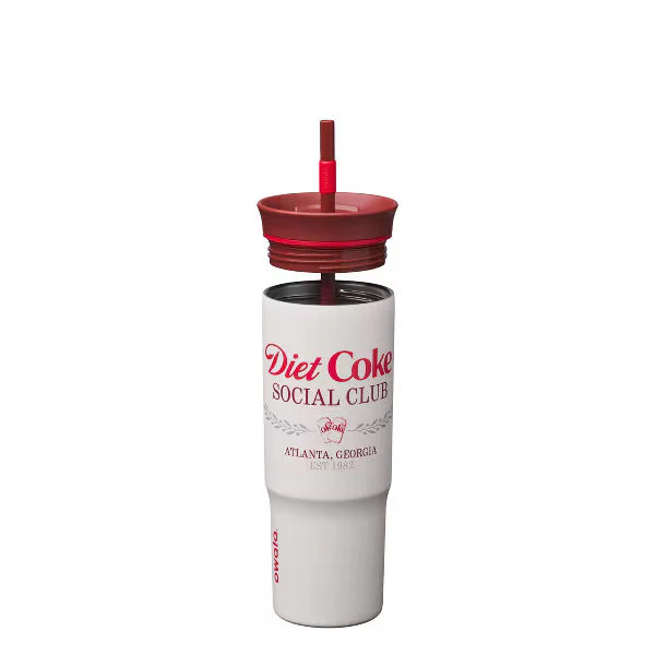 Owala 24oz Special Edition Diet Coke Stainless Steel Straw Tumbler - Classic Diet Coke - luluinthesky